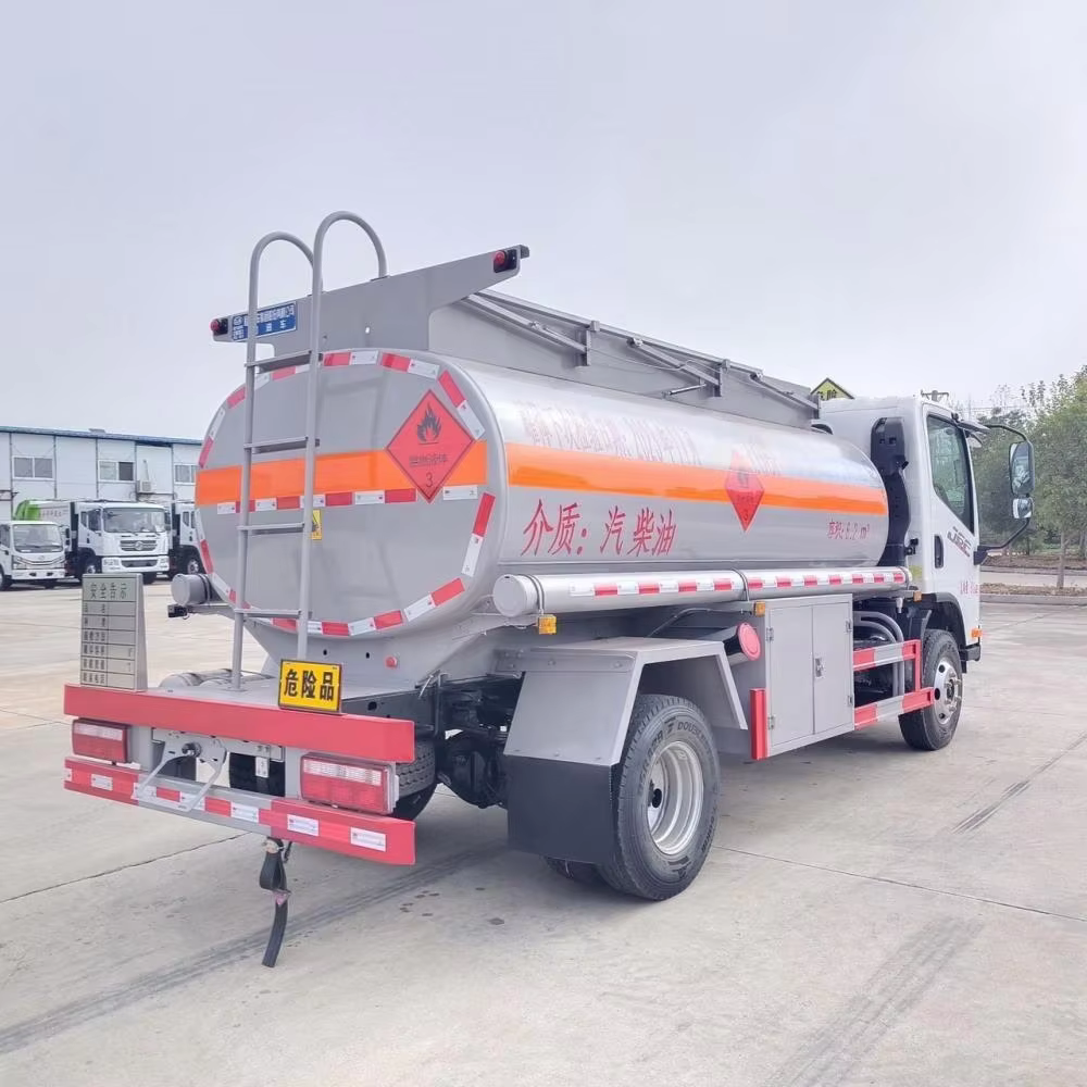 product 4x2 faw jiefang 3 10cbm 304 316 q235b carbon steel aluminum  gasoline petrol diesel kerosene paraffin fuel oil tanker truck-5