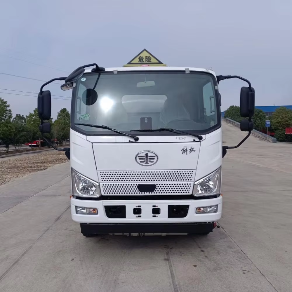 product 4x2 faw jiefang 3 10cbm 304 316 q235b carbon steel aluminum  gasoline petrol diesel kerosene paraffin fuel oil tanker truck-4