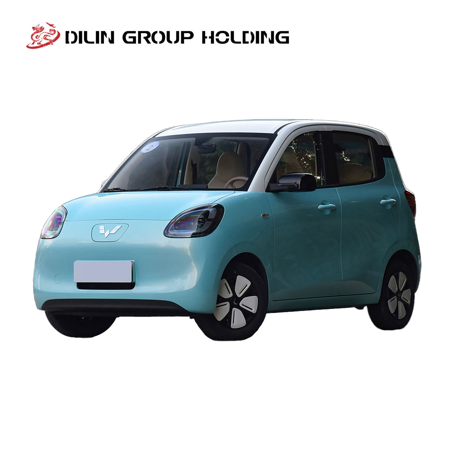 2025 High Quality Wu Ling Hong Guang Mini EV, Left-Hand Drive 4 Seats Intelligent Pure Electric Vehicle, Mini Hatchback Car