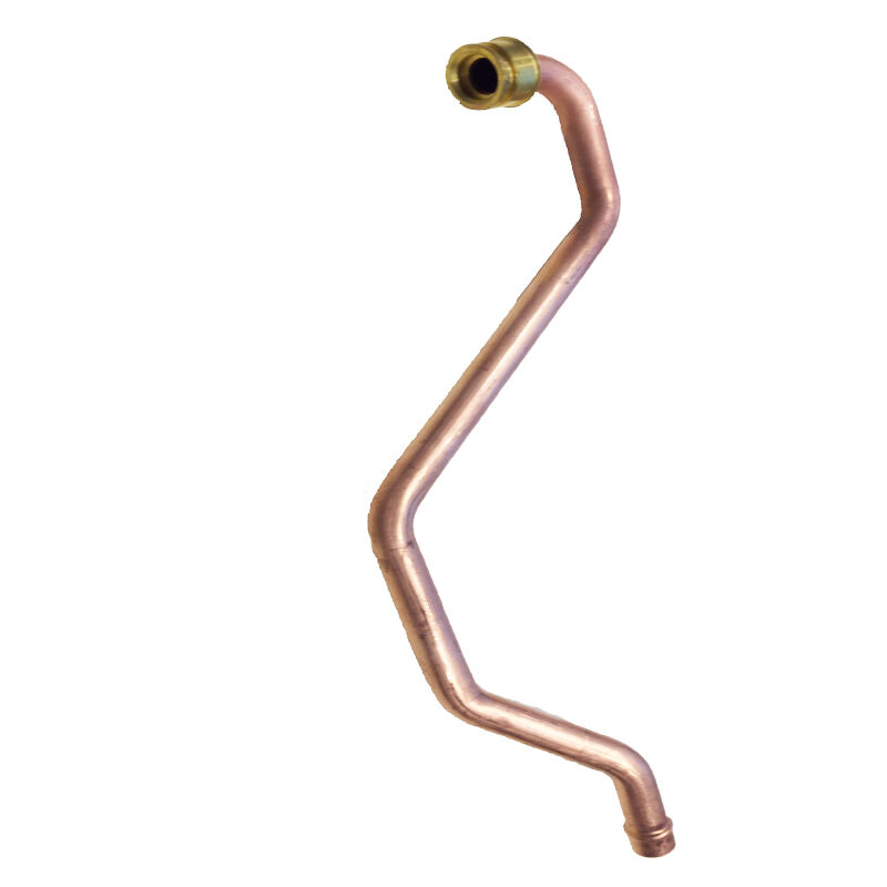 Gas water heater inlet pipe, hot and cold pipe copper heat exchanger connection