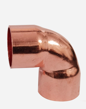Customized processing of copper pipe fittings, copper welded elbows, 90° elbows, copper plumbing pipe fittings