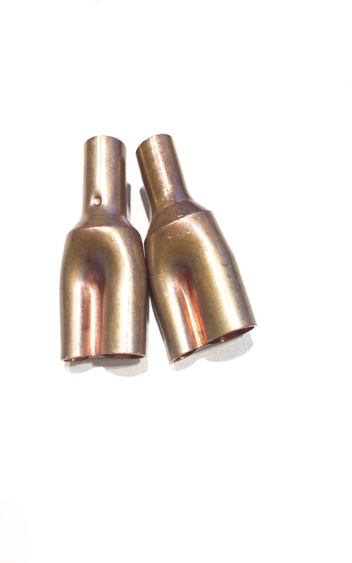 ⌀15.88 red copper reducing head refrigeration copper tube welding tee reducer welding joint