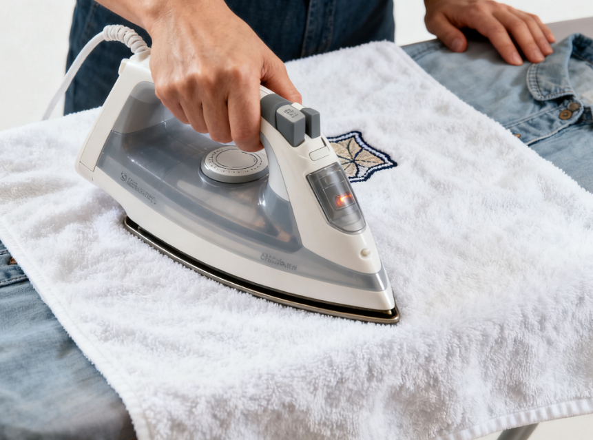 Come applicare correttamente le toppe con il ferro da stiro per un'adesione sicura?