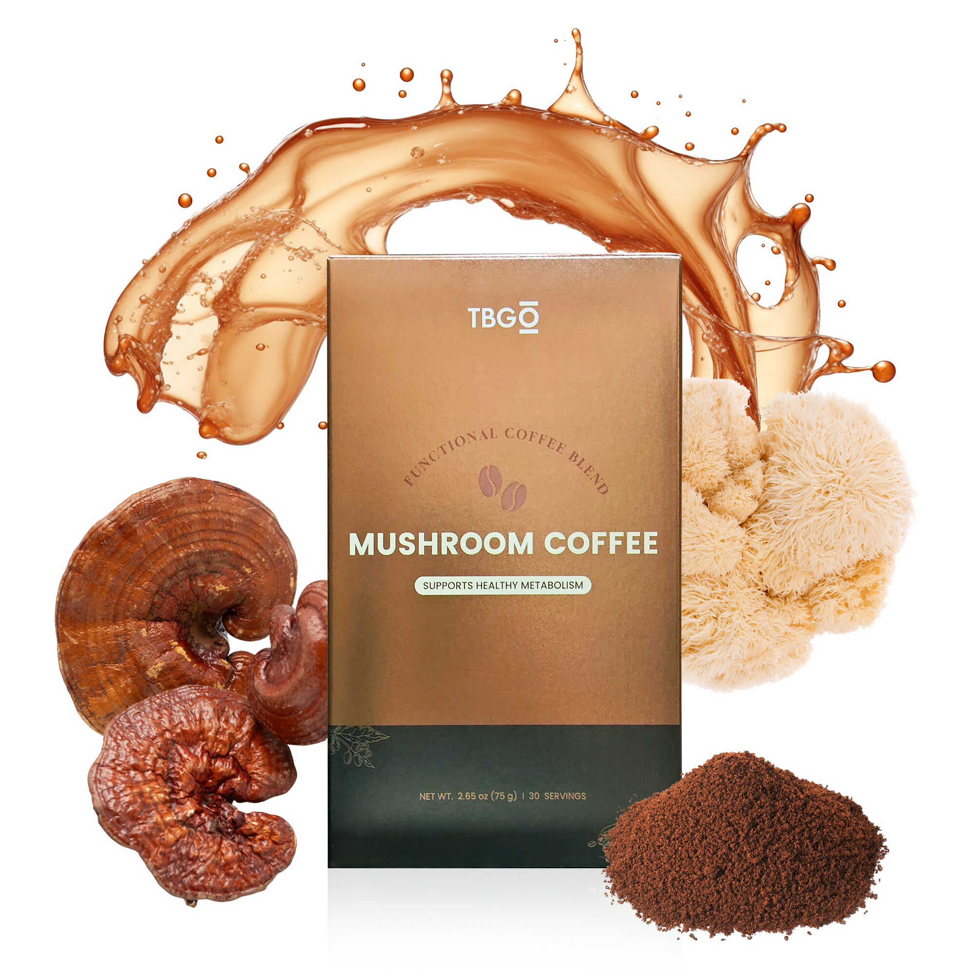 What functional effects does reishi & cordyceps powder have?
