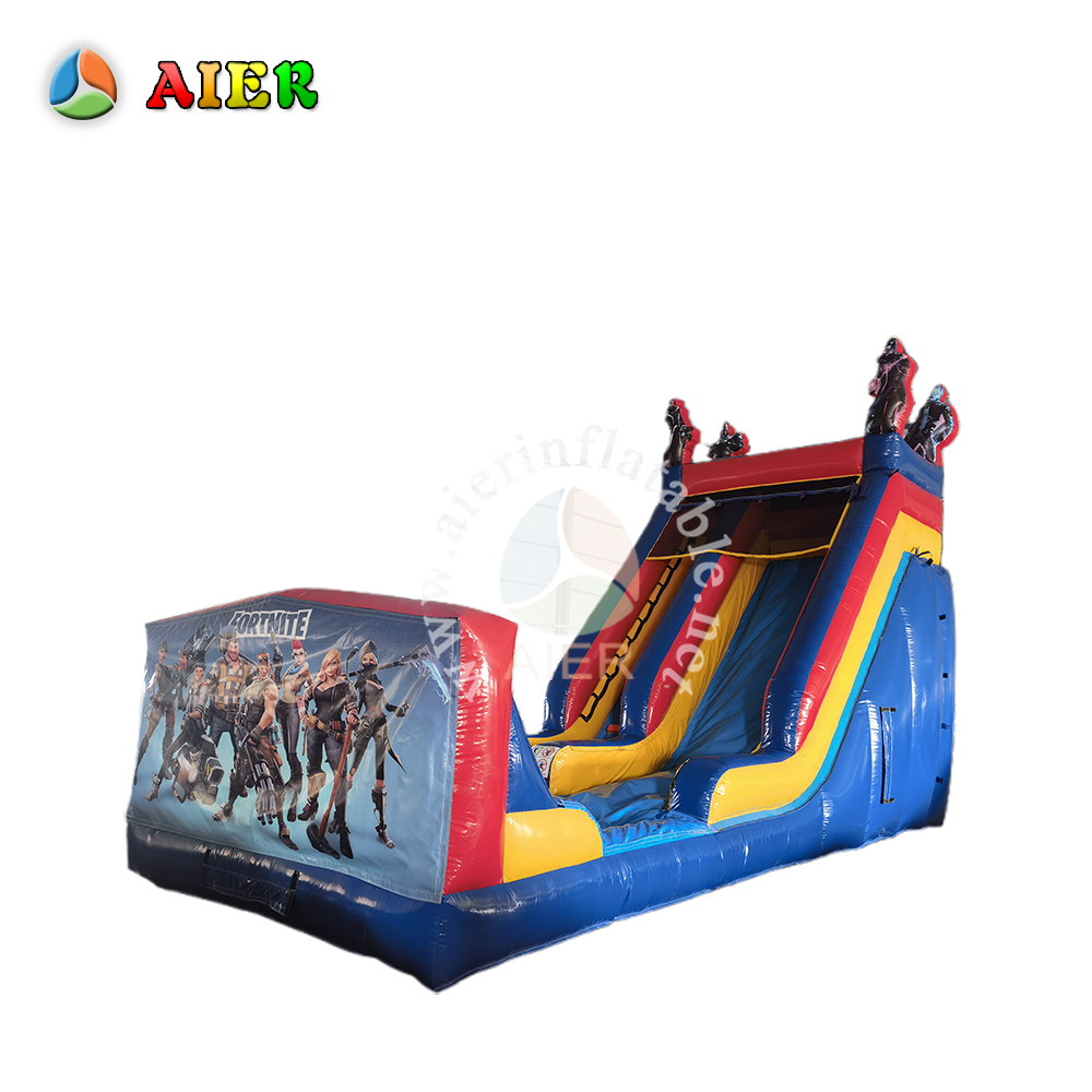 L483 Colorful Purple Iridescent Two-Lane Slide for Commercial Events