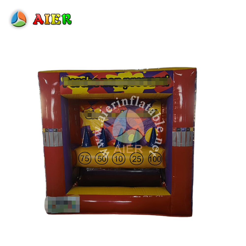 Juego comercial hinchable flotante de pelotas X234: juego de dianas aéreas para ferias y eventos festivos