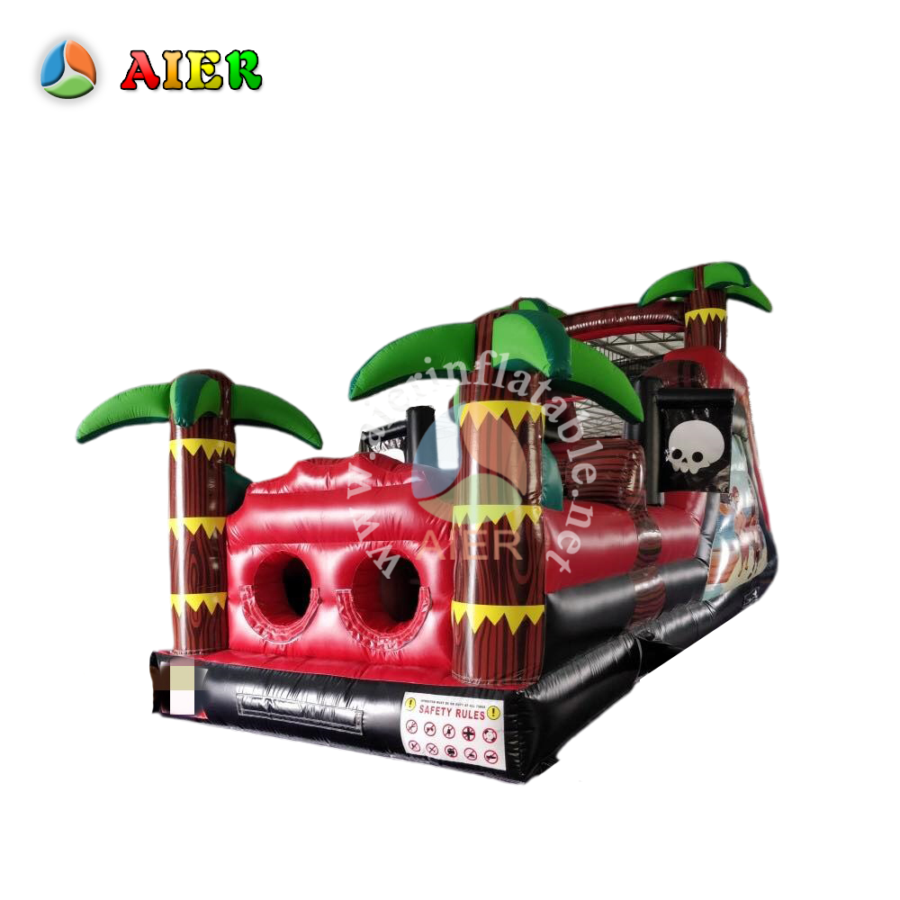 18M Toxic Radiation Themed Inflatable Obstacle Challenge for Team Building