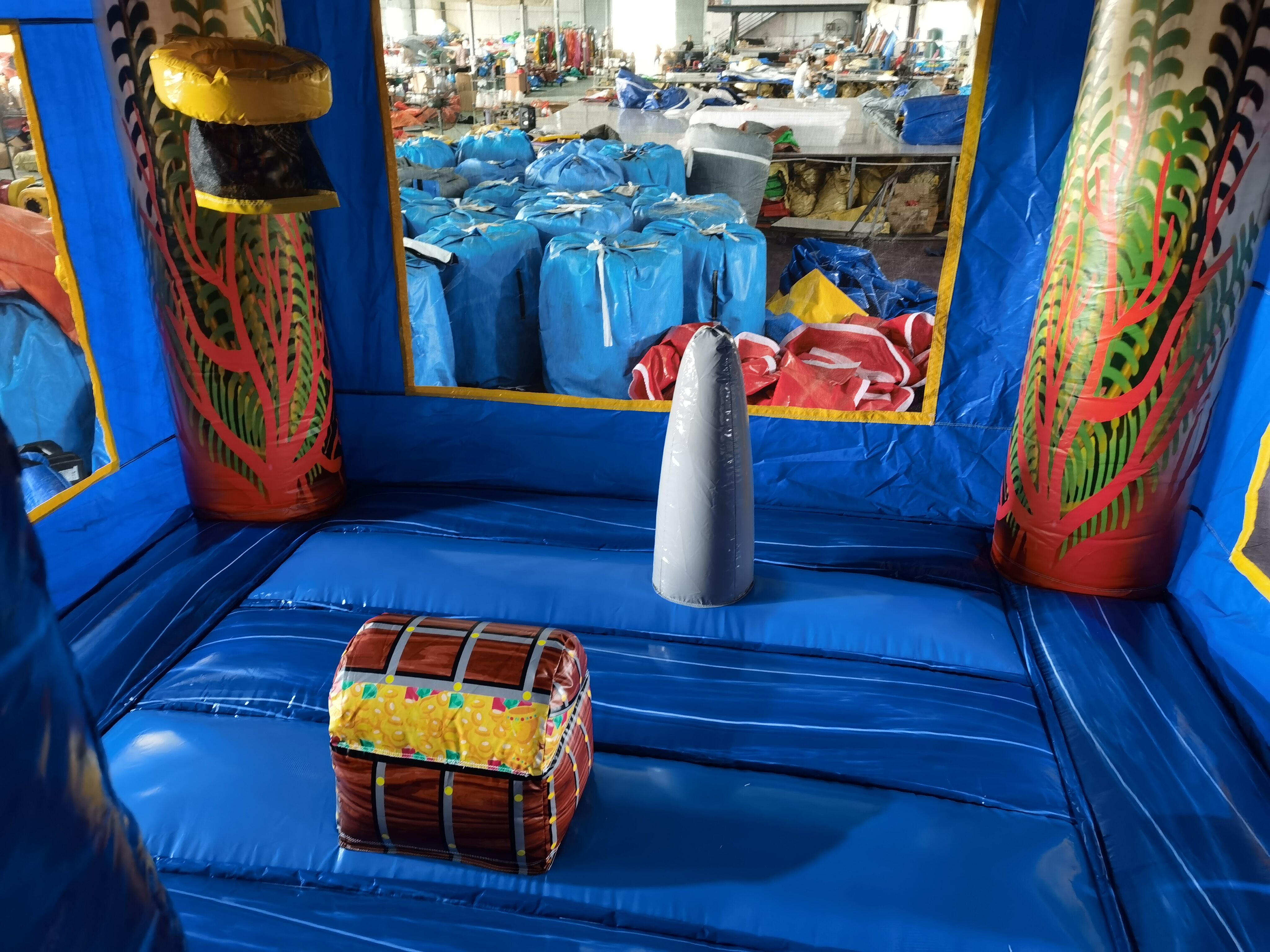 Commercial Shark Attack Underwater Inflatable Slide Combo for Party & Summer Rentals