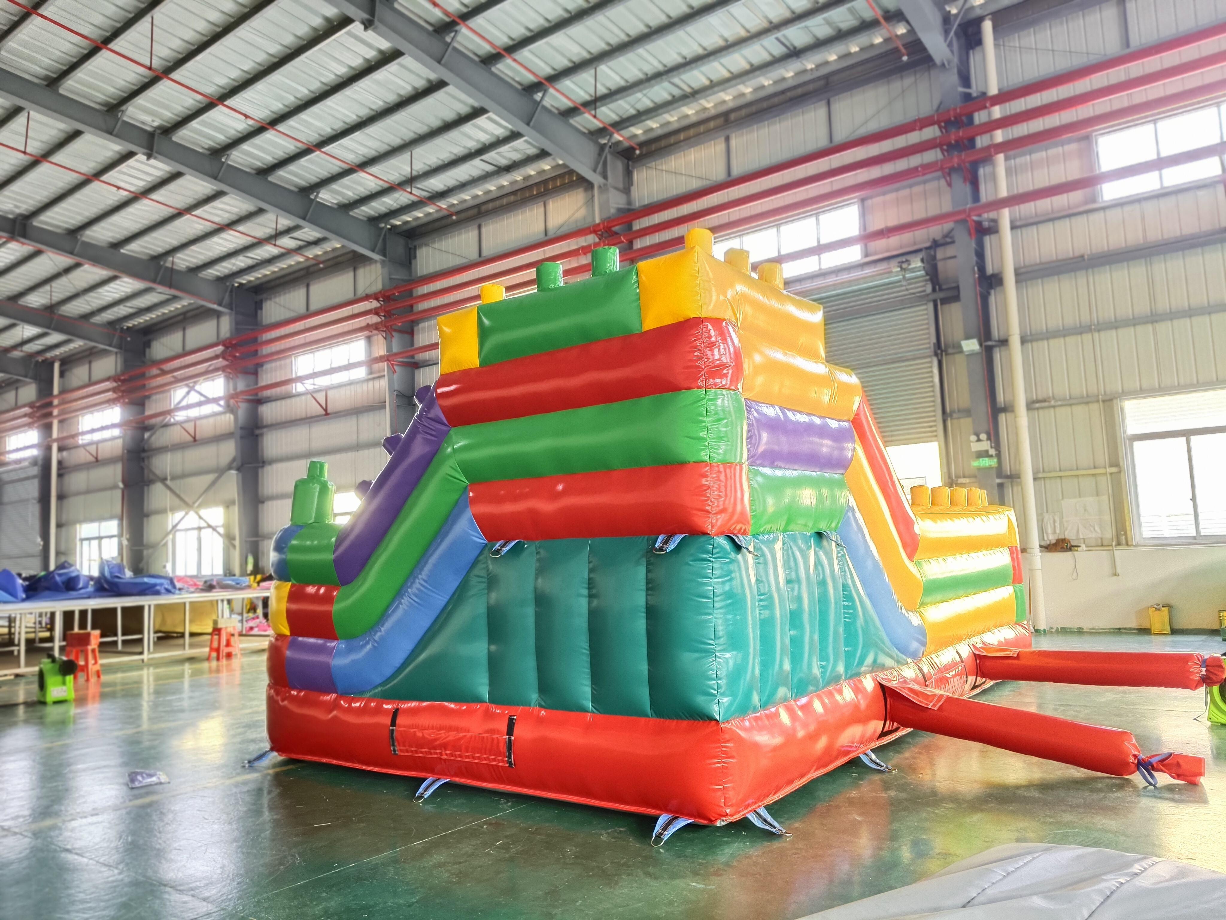 Lego-Inspired Building Block Inflatable Play Park for Kids’ Brick Parties