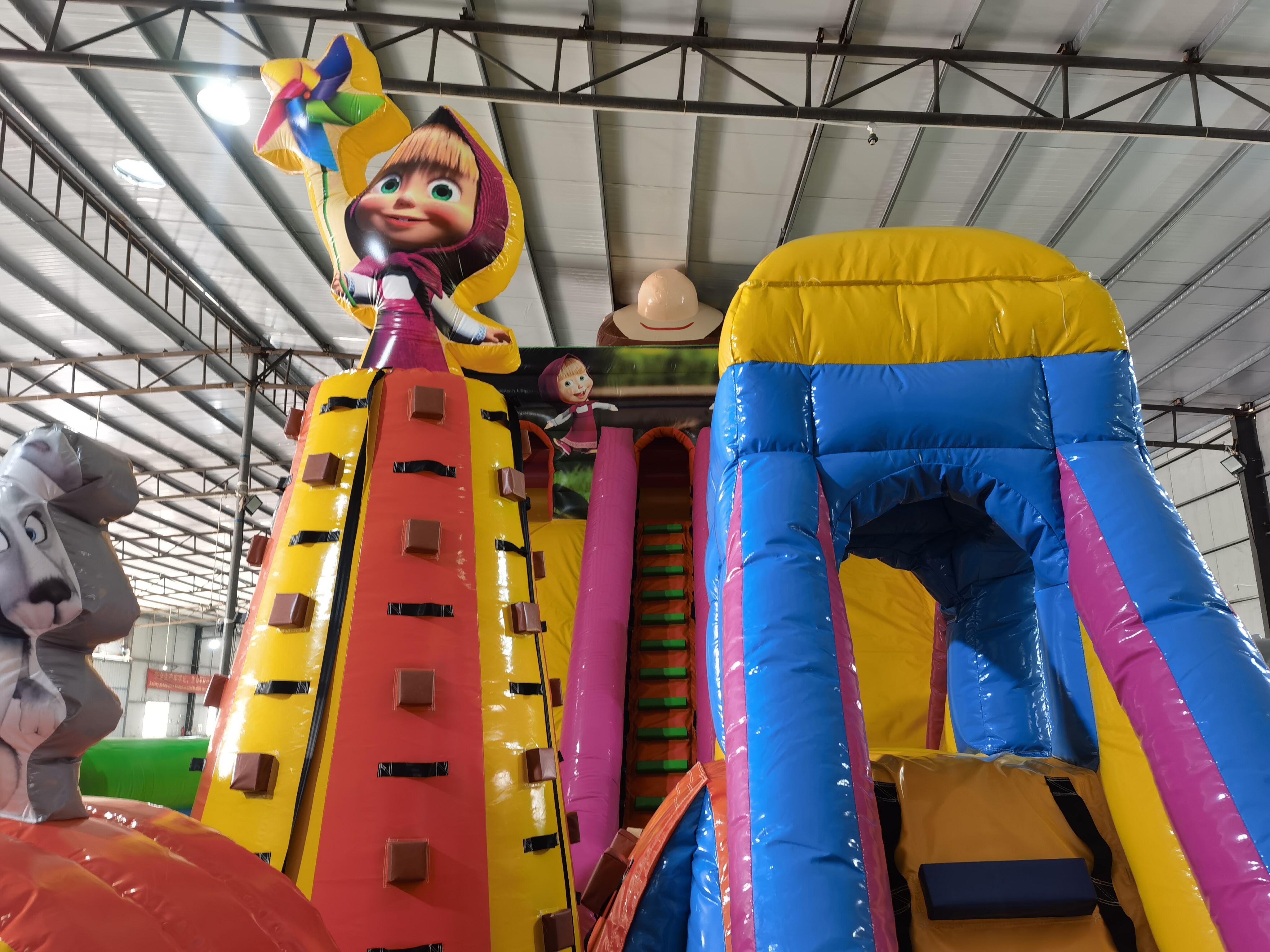 Commercial Masha and the Bear Inflatable Play Park for Party & Event Rentals