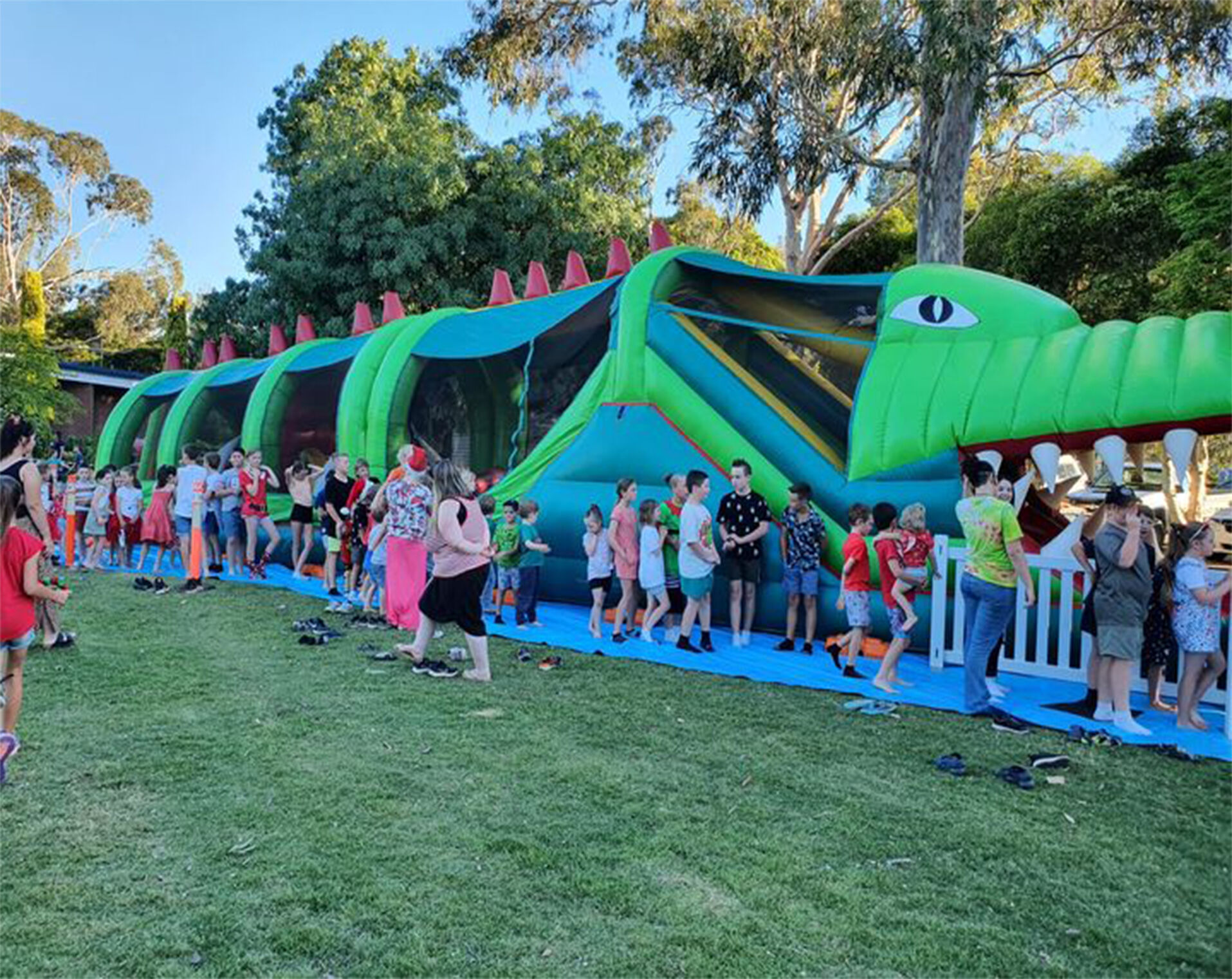 Crocodile Inflatable Obstacle Course: From Factory Floor to Festival Fun
