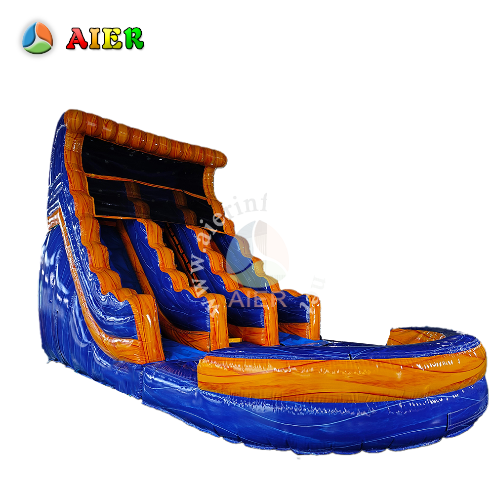 L485 Colorful Yellow Smiley Inflatable Play Slide for Commercial Events