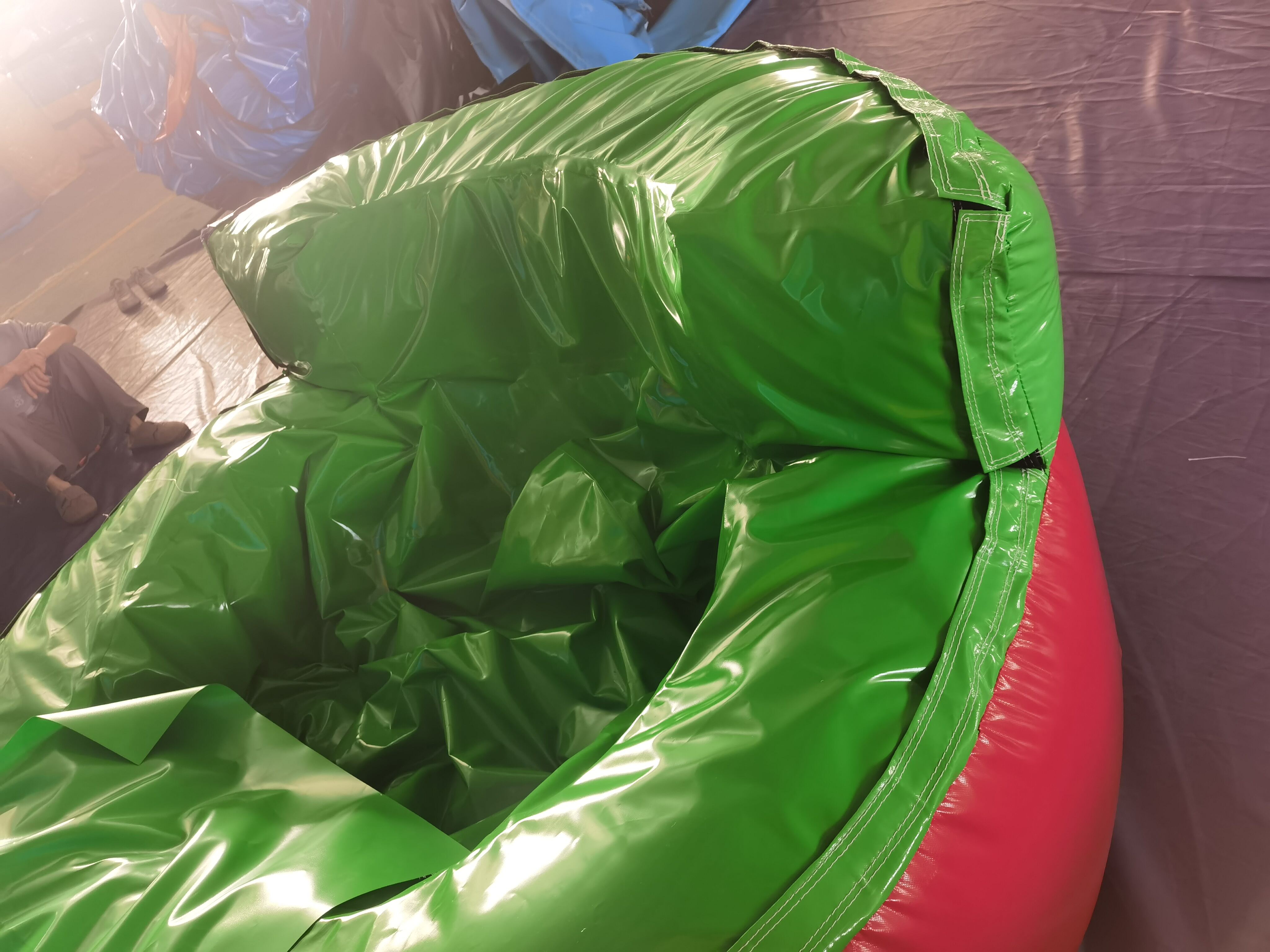 Colorful Dry-Wet Combo Inflatable Bounce House with Slide & Pool for Backyard Summer Play