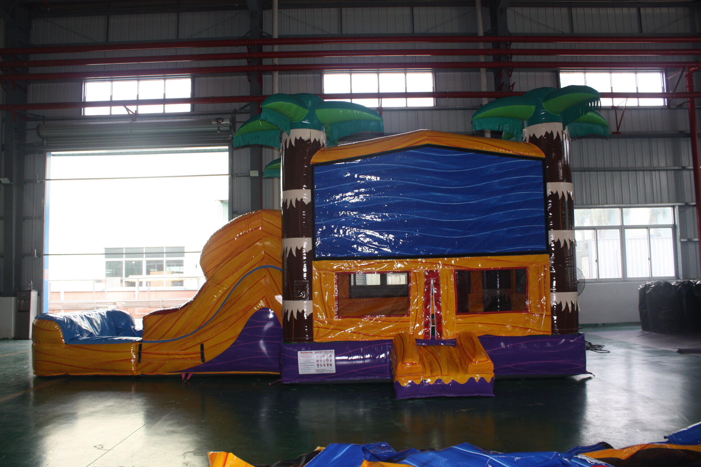 New-Color Dry-Wet Inflatable Combo - Backyard Play Center for Kids Summer Party