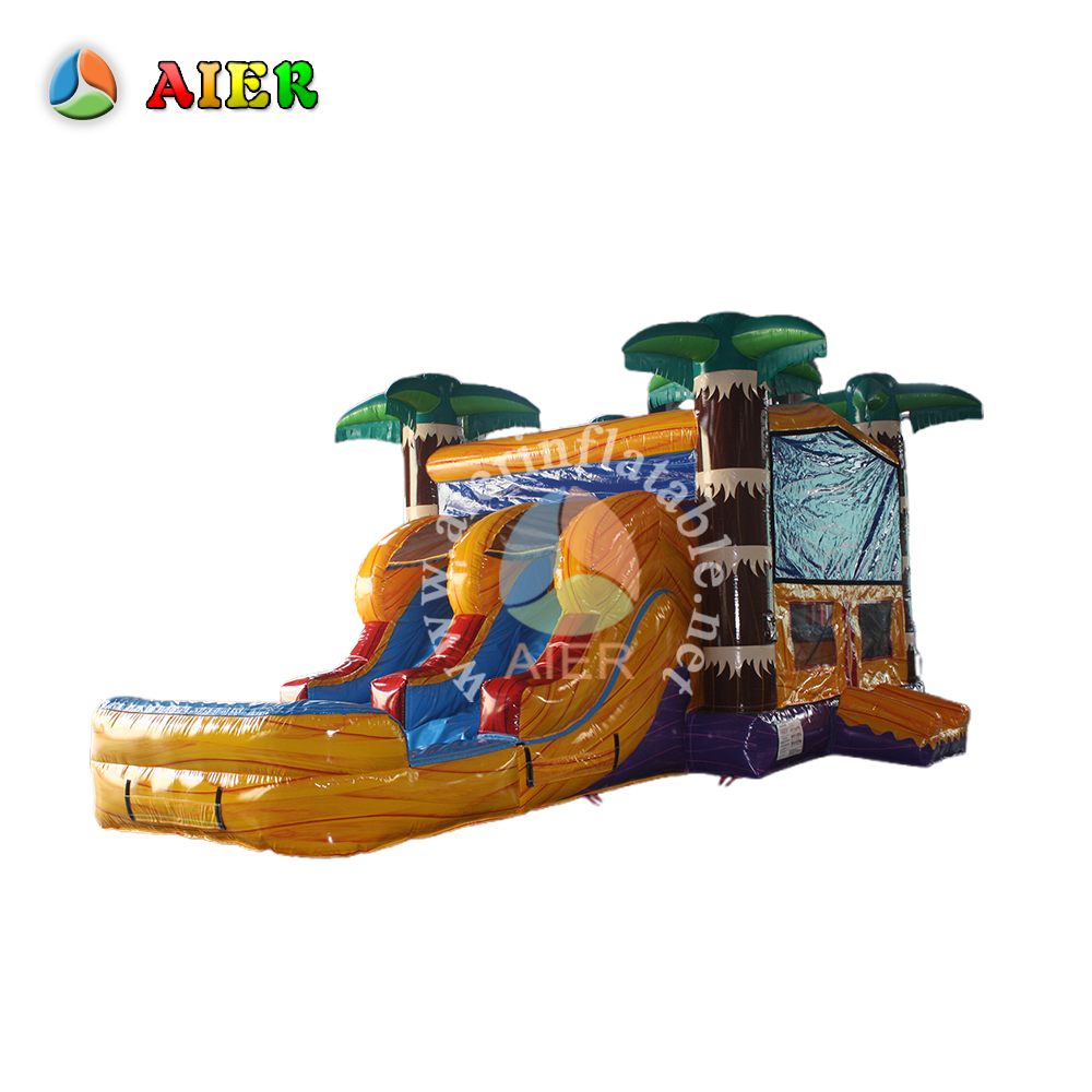 New-Color Dry-Wet Inflatable Combo - Backyard Play Center for Kids Summer Party
