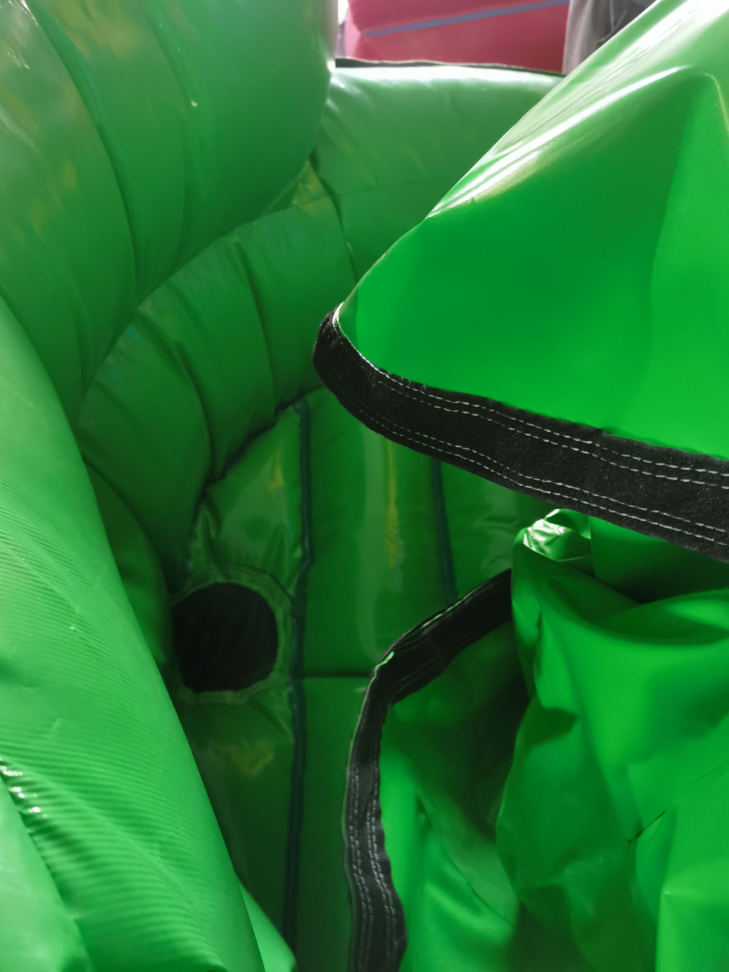 Colorful Dry-Wet Combo Inflatable Bounce House with Slide & Pool for Backyard Summer Play