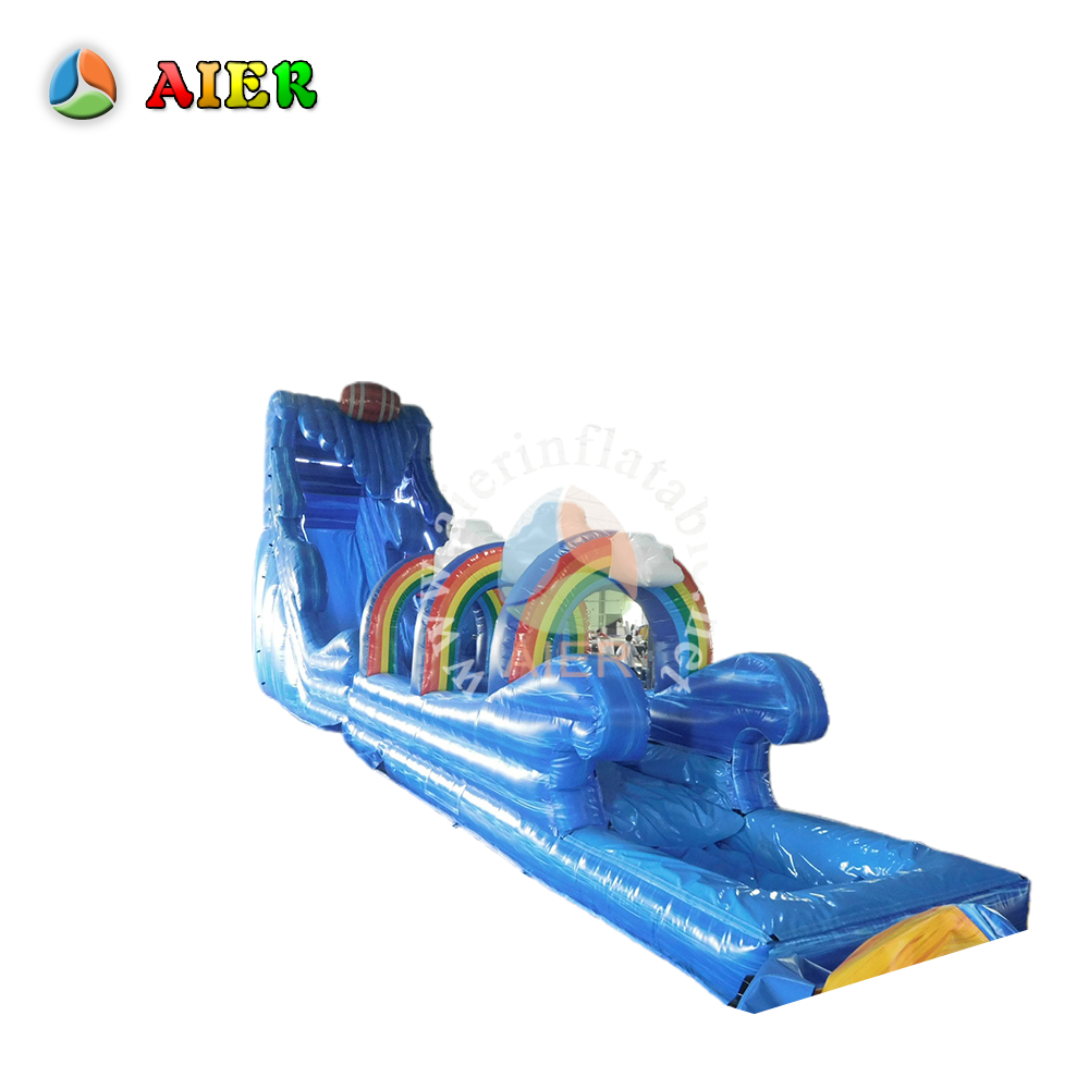 L512 Rainbow Commercial Inflatable Water Slide with Arches for Party Rentals