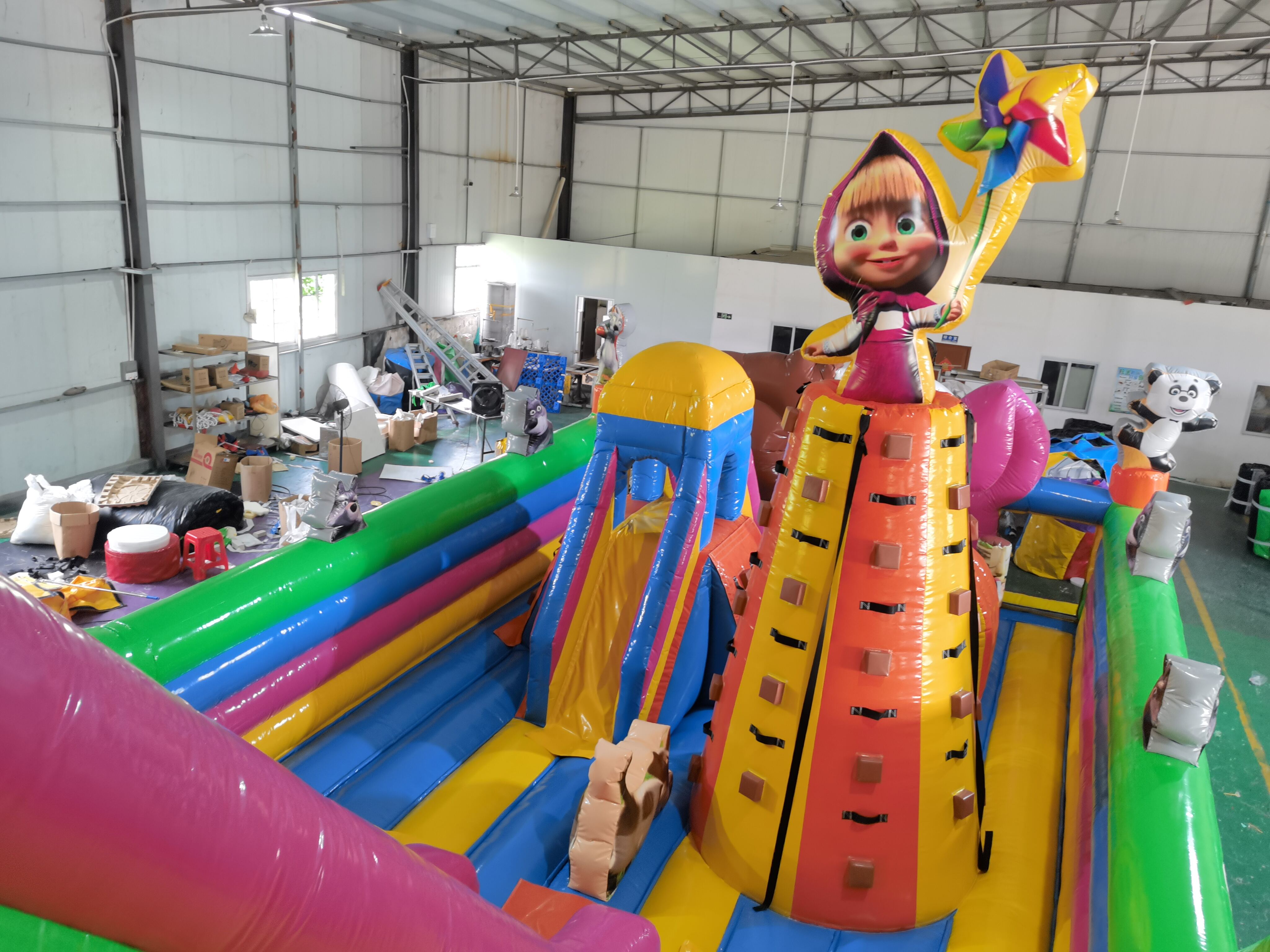 Commercial Masha and the Bear Inflatable Play Park for Party & Event Rentals