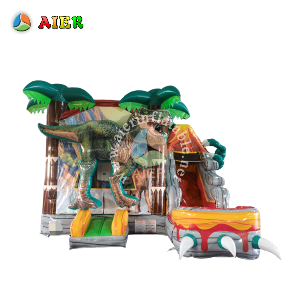 Juraska vulkanska dino napihljiva kombinacija za rojstnodnevne zabave z dinosavri