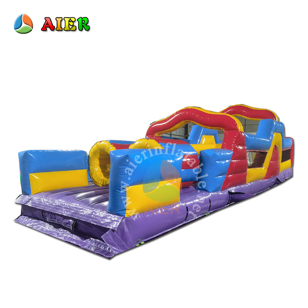 High Quality 10 Meter Red Blue Inflatable Obstacle