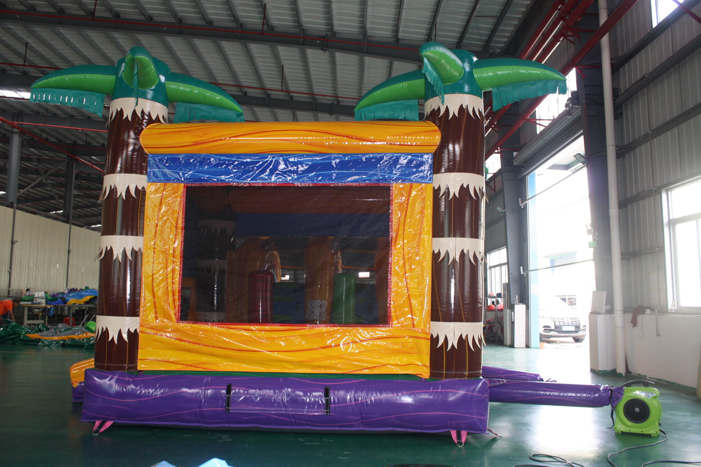 New-Color Dry-Wet Inflatable Combo - Backyard Play Center for Kids Summer Party