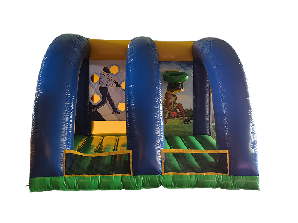 Baseball & Basketball Themed Dual-Zone Inflatable Play Station