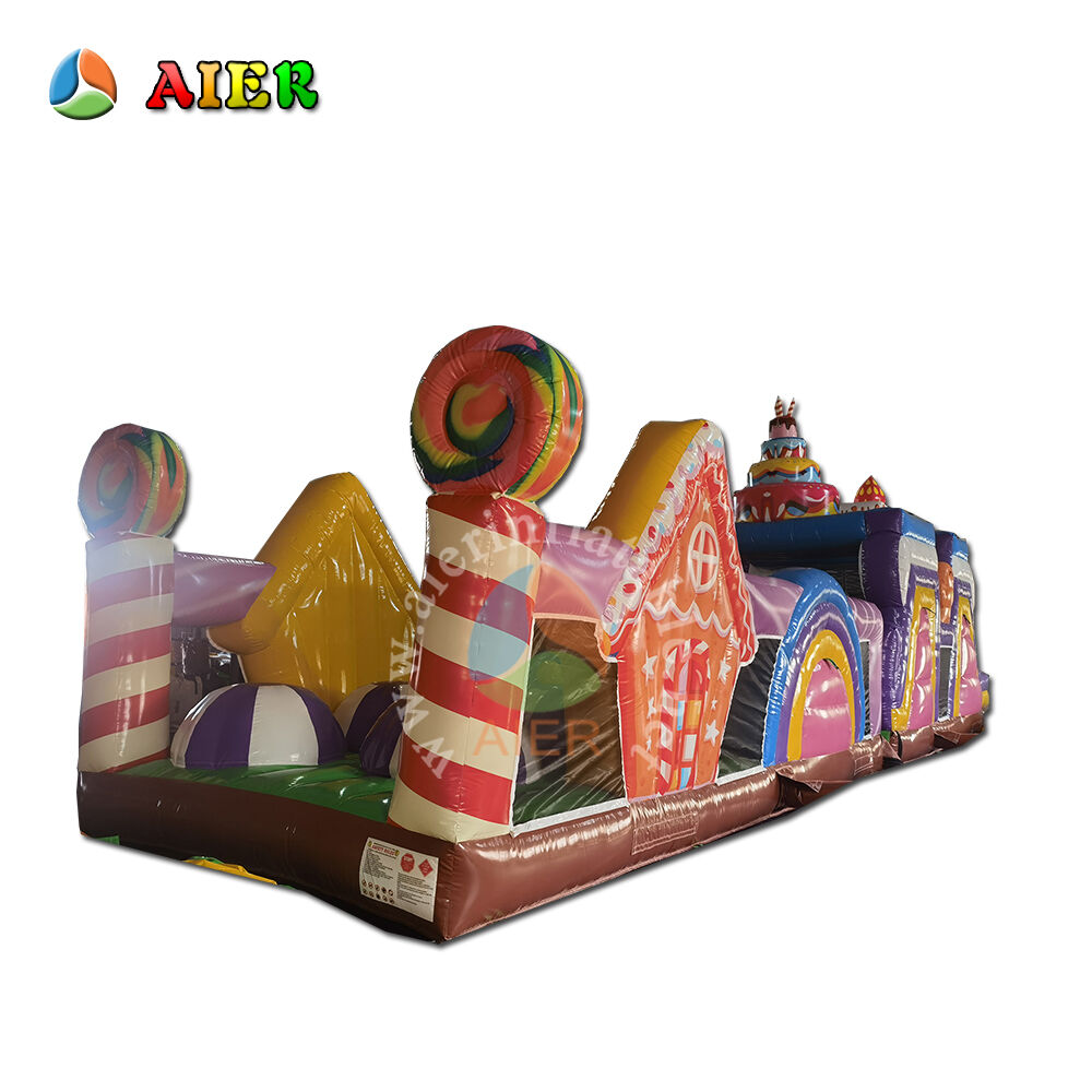 Kids Birthday Candy Themed Inflatable Obstacle Equipment