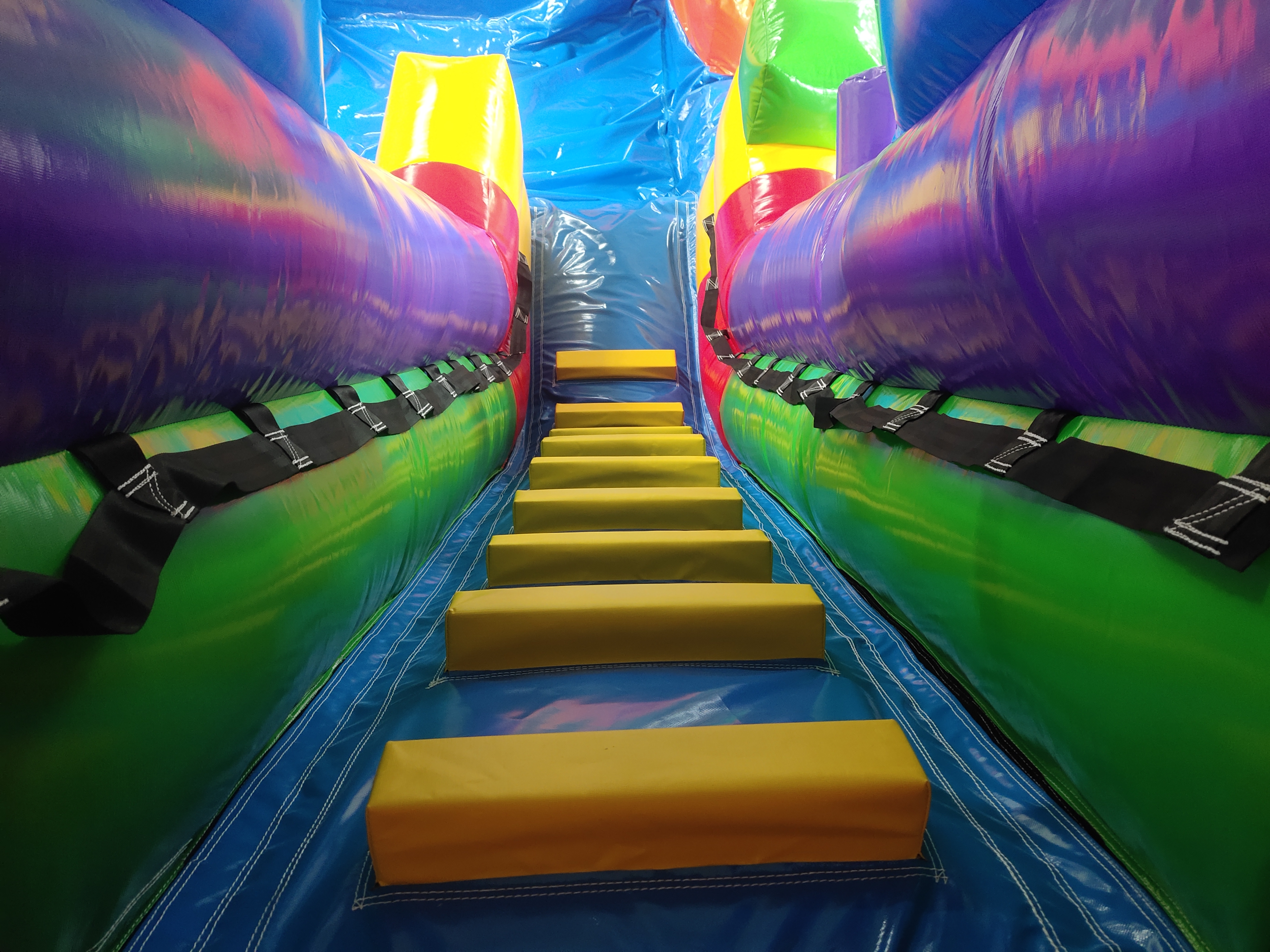 In-Stock Lego-Style Dual-Use Dry-Wet Inflatable Slide - Backyard Kids’ Party Play Toy for Summer Dry/Wet Fun