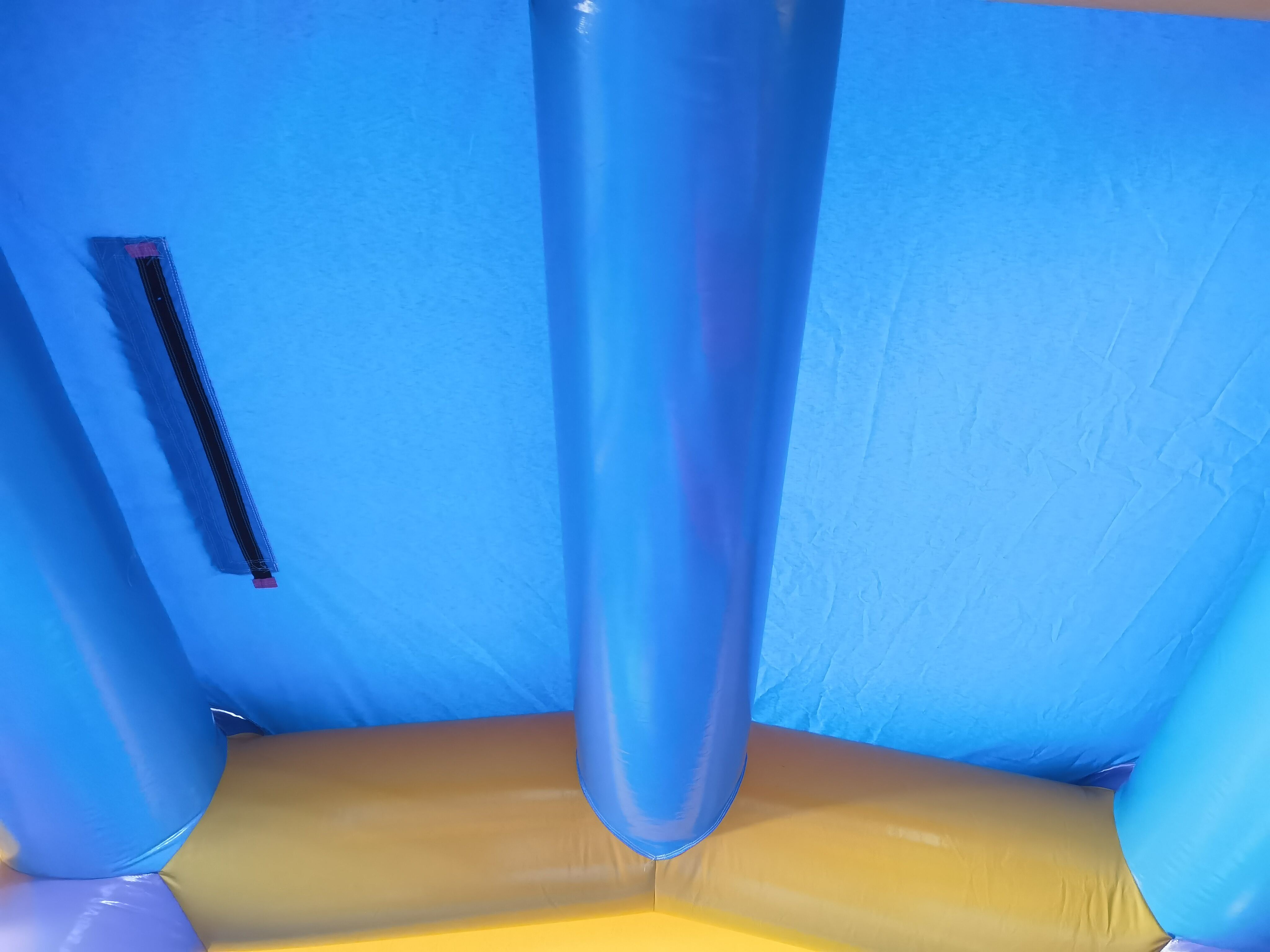 Colorful Dry-Wet Combo Inflatable Bounce House with Slide & Pool for Backyard Summer Play