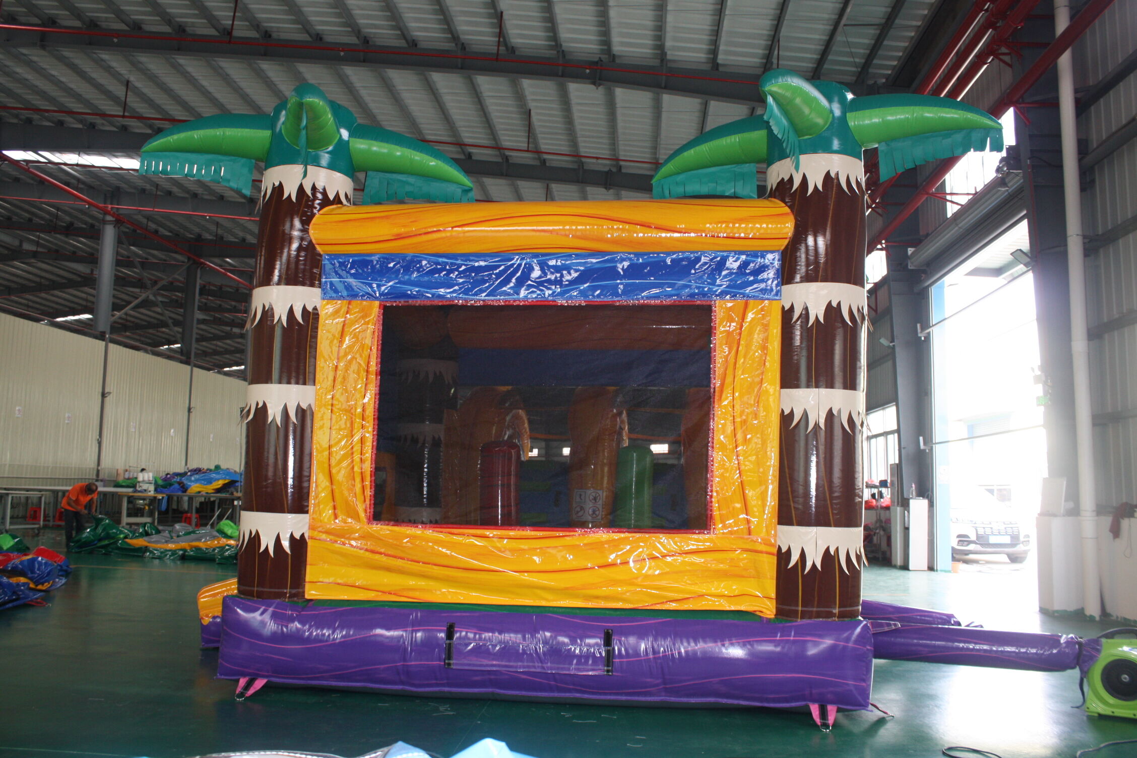 New-Color Dry-Wet Inflatable Combo - Backyard Play Center for Kids Summer Party