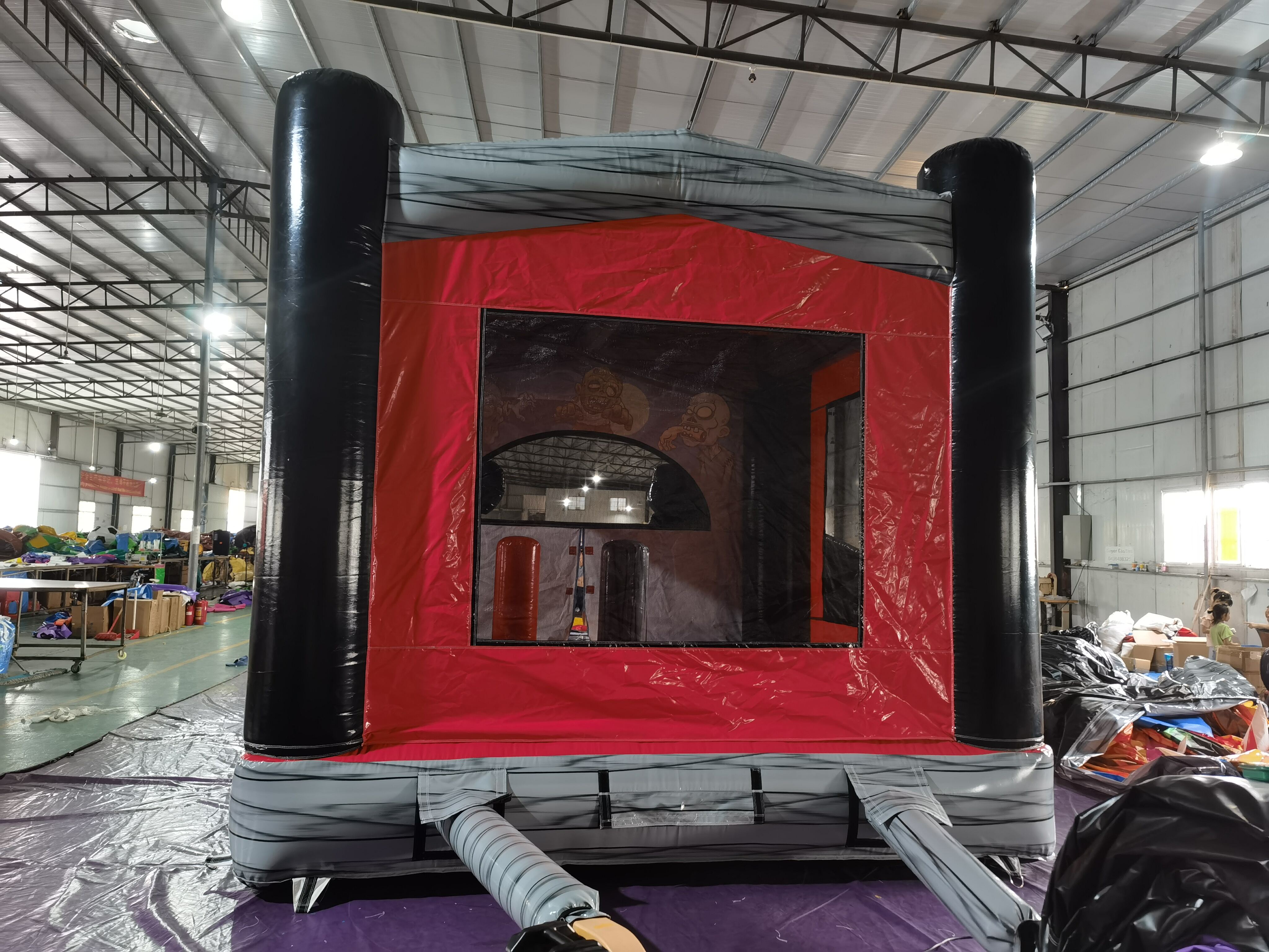 4M Zombie Themed Inflatable Bounce House for Halloween Parties & Spooky Gatherings