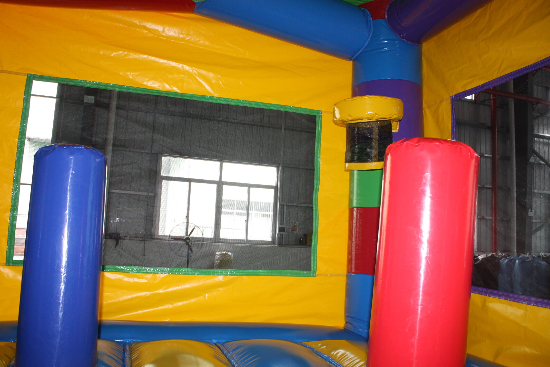 Lego-Style Building Block Inflatable Dry-Wet Combo - Commercial Grade for Indoor Play Center & Birthday Party Rental Business