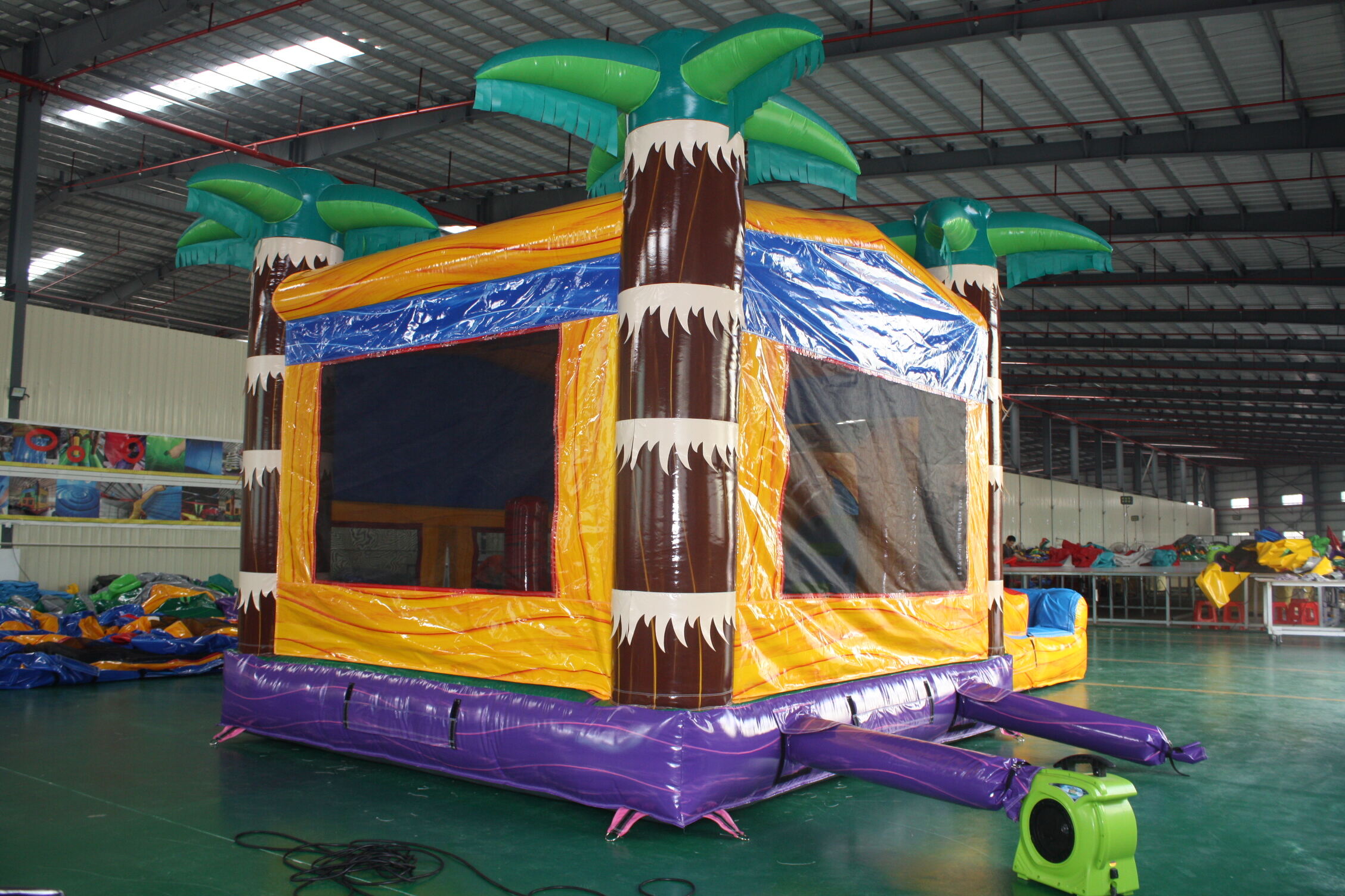 New-Color Dry-Wet Inflatable Combo - Backyard Play Center for Kids Summer Party