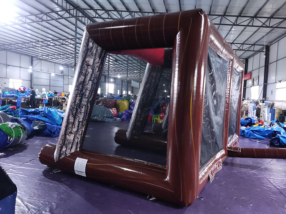 Adult Gathering Dual-Lane Inflatable Axe Throwing Bounce Back Target Game