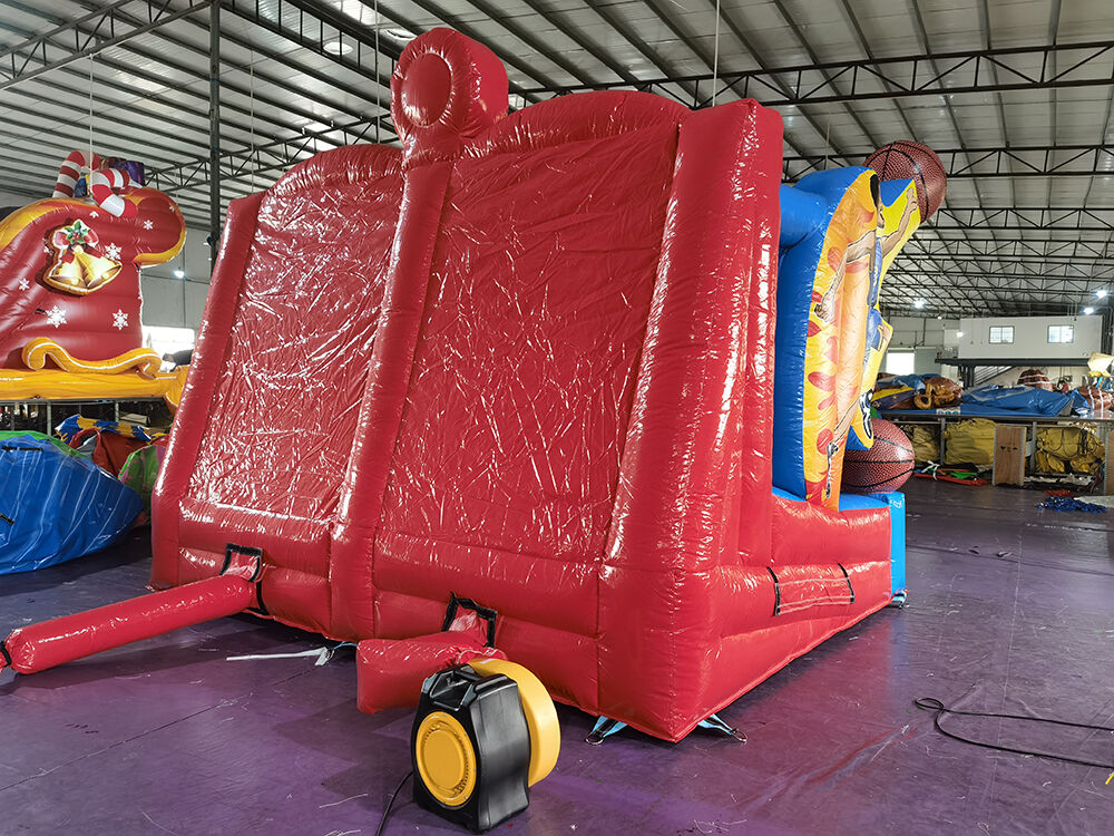 Dual-Hoop Competitive Basketball Inflatable Challenge Game