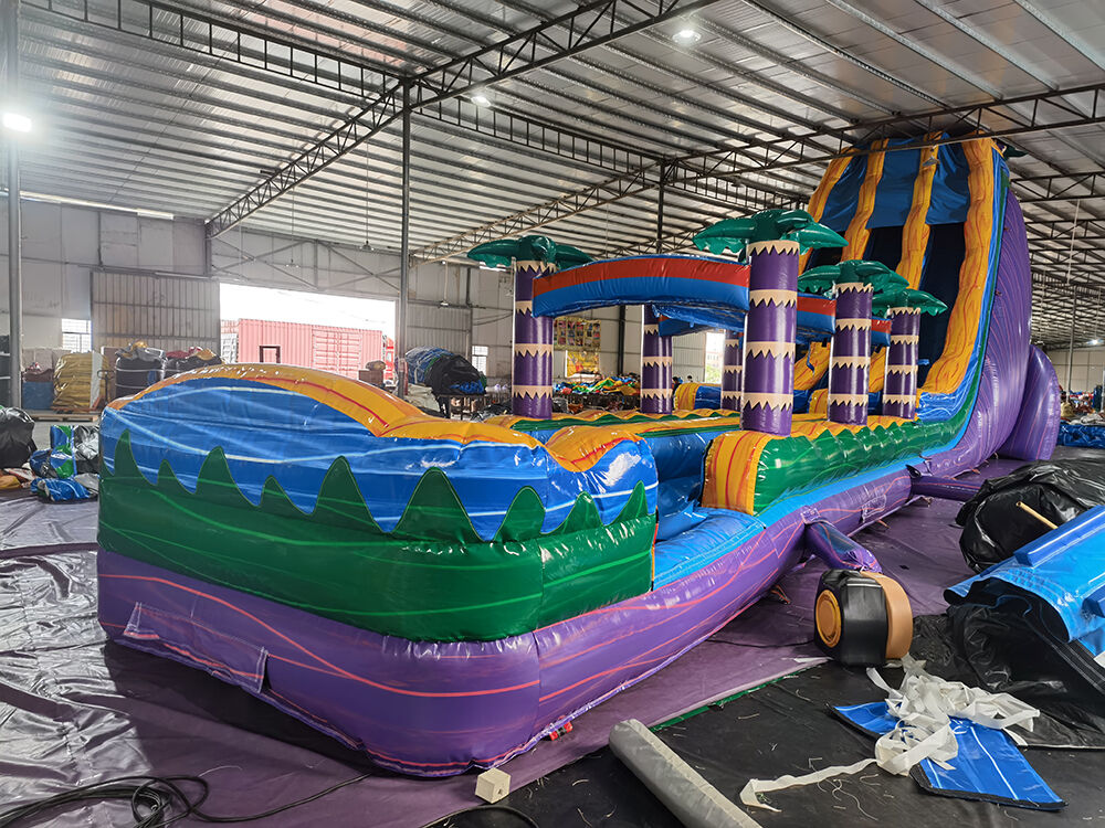 L402Pool Party Themed Large Inflatable Water Slide Playground