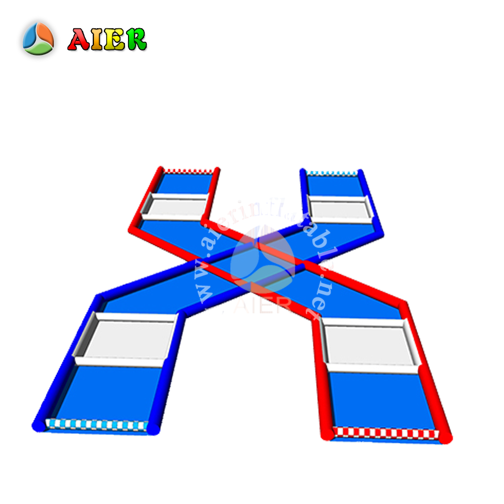 Commercial Grade Grass Ball Rolling Track Inflatable Game