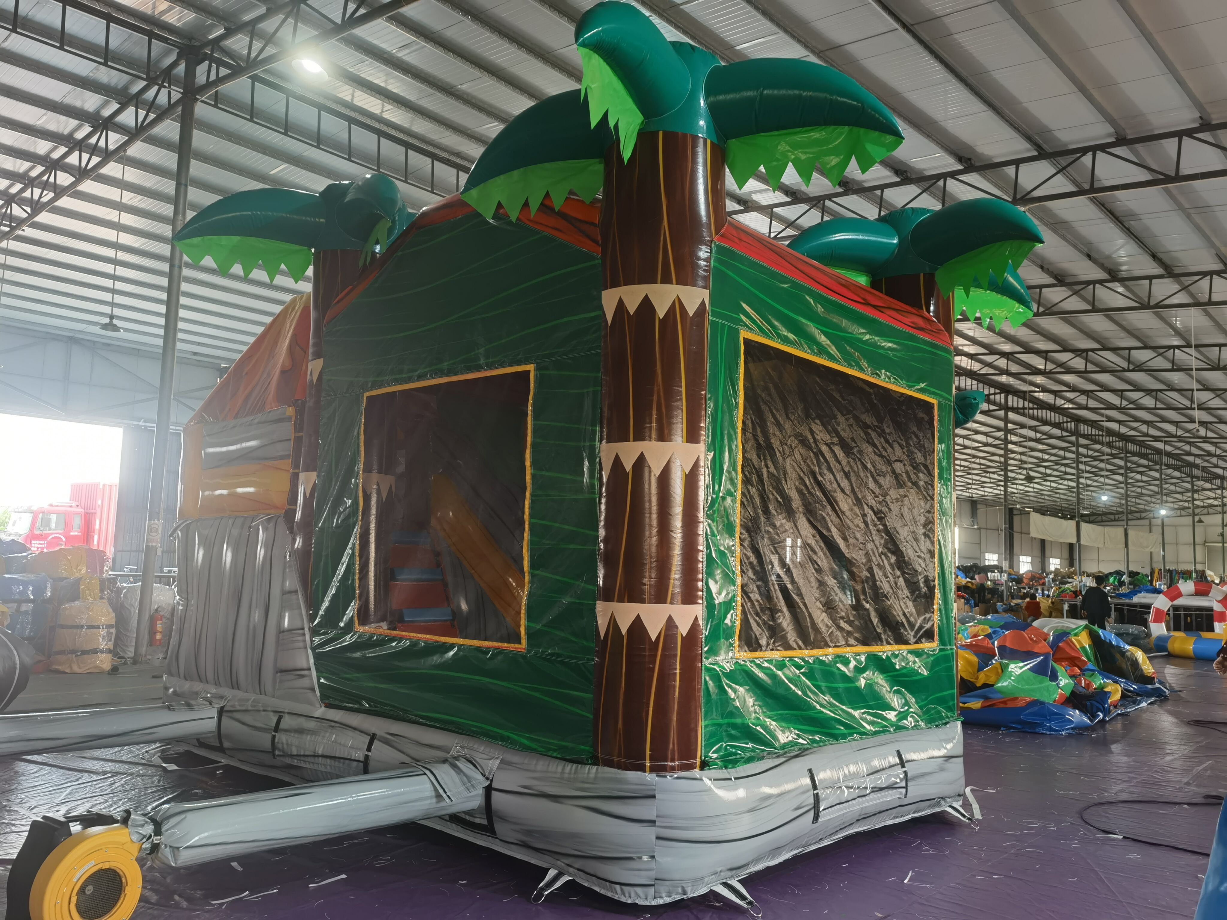 Jurassic Volcano Dino Inflatable Combo for Kids’ Dinosaur Adventure Parties