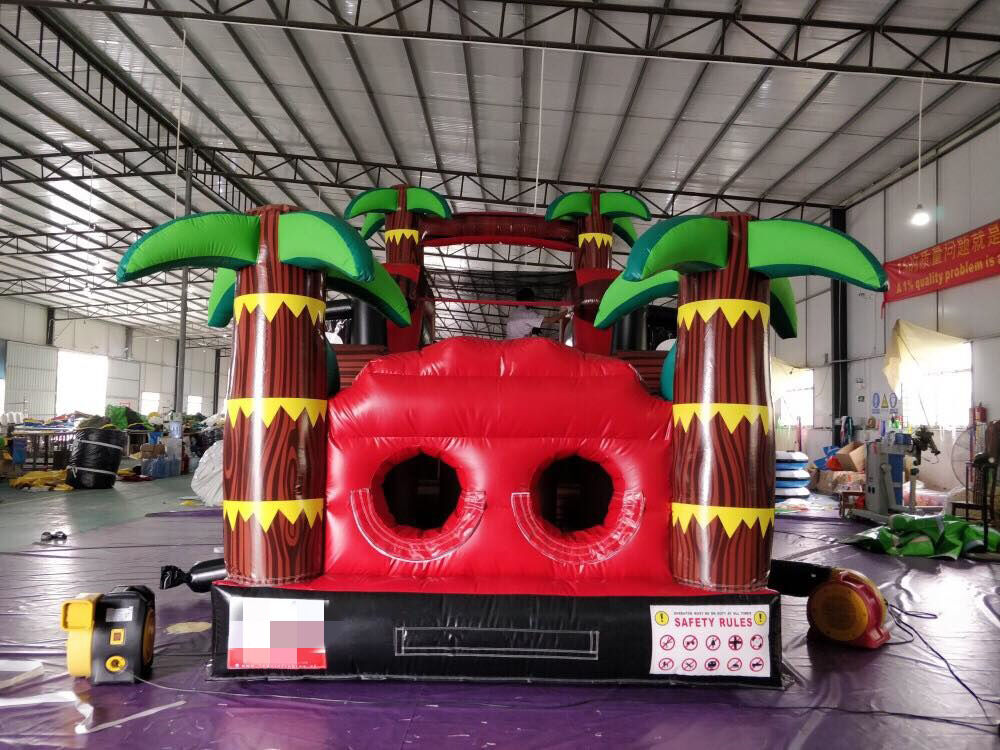 18M Toxic Radiation Themed Inflatable Obstacle Challenge for Team Building