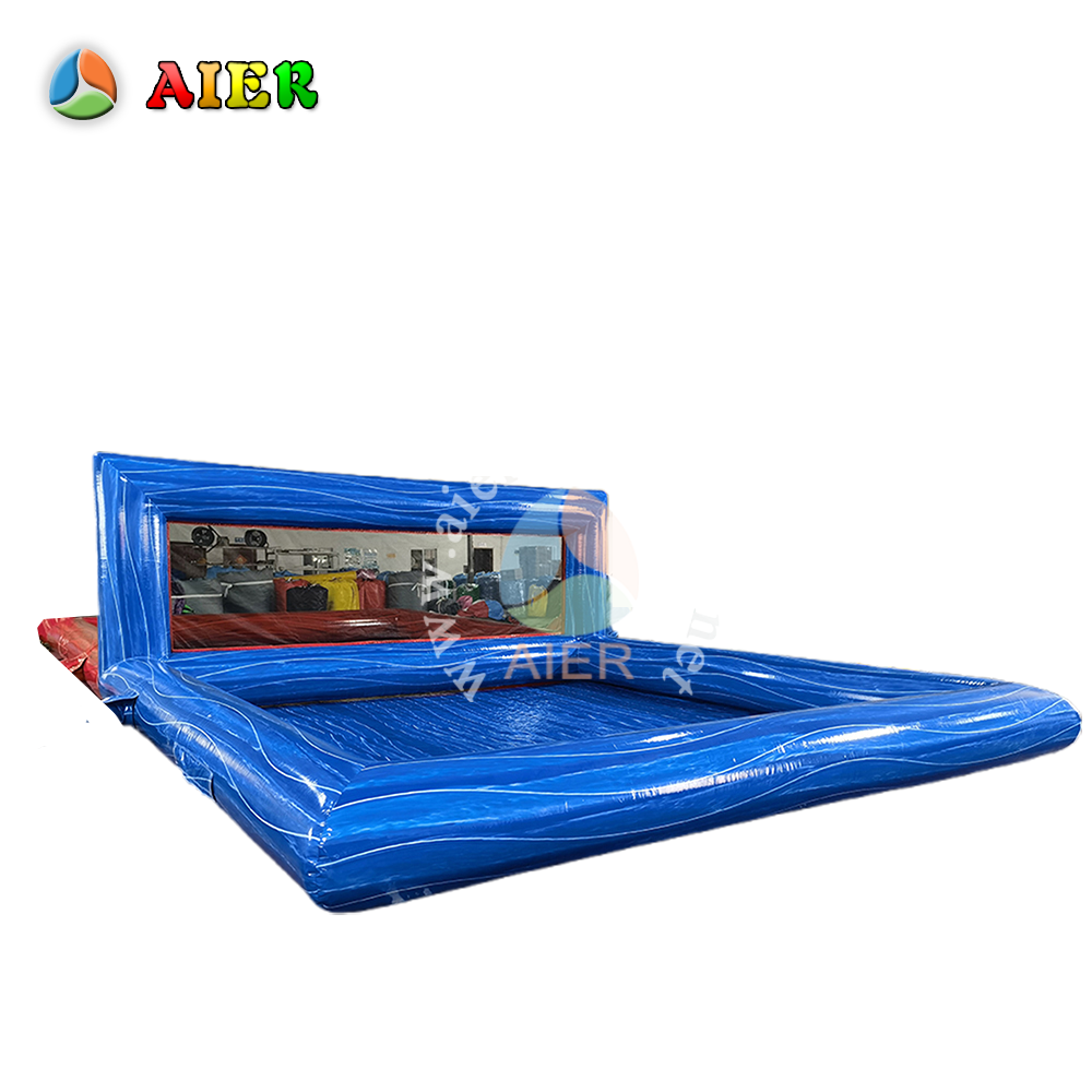Campo portátil inflable de voleibol con doble costura