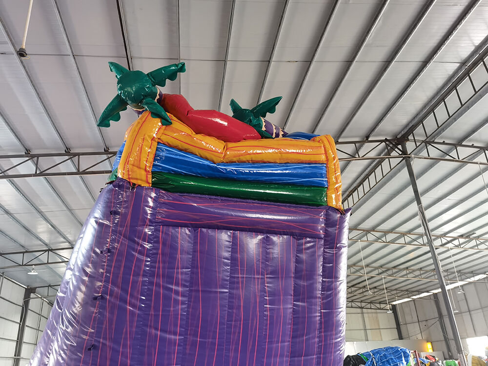 Pool Party Themed Large Inflatable Water Slide Playground
