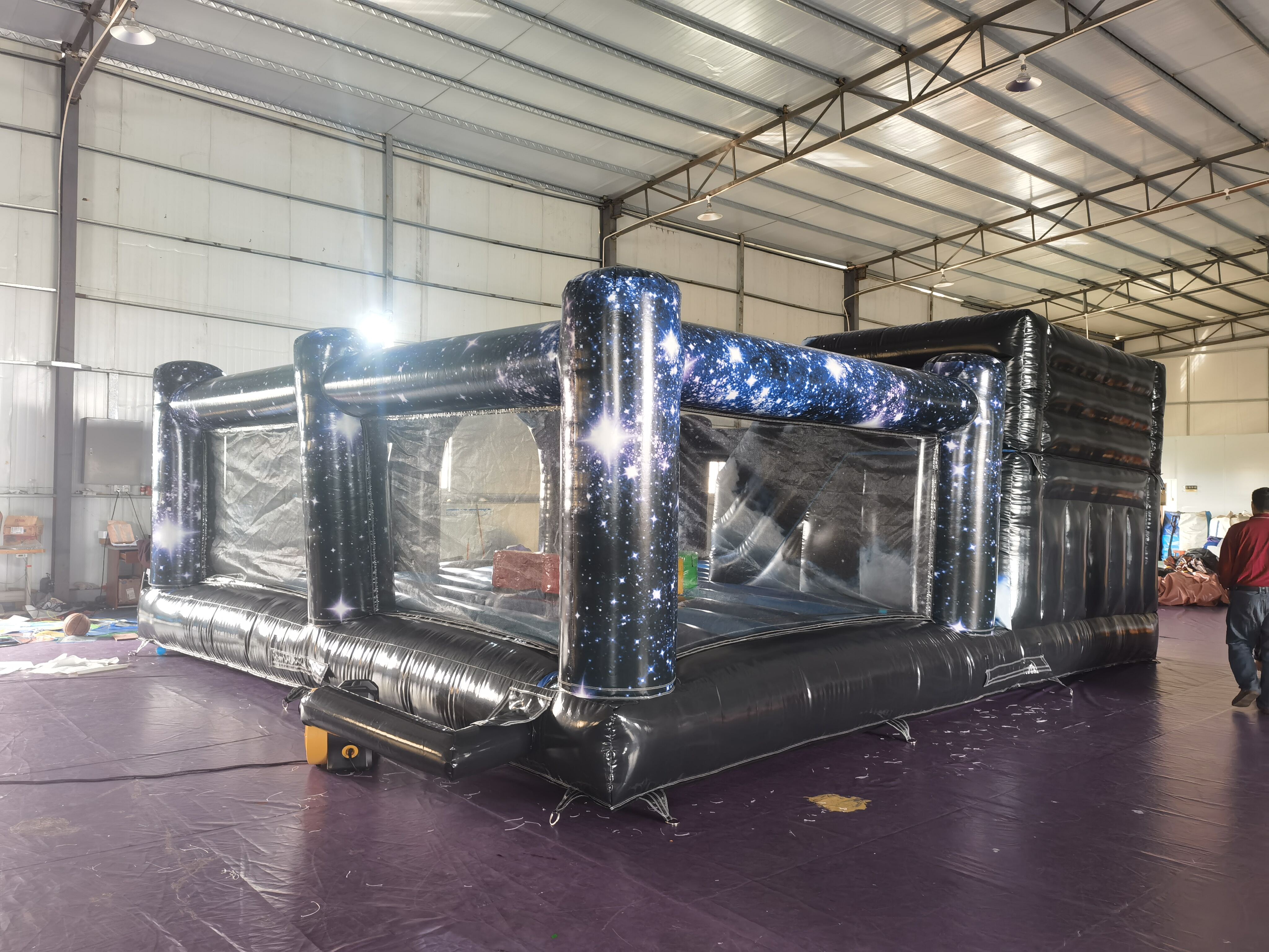 Commercial Grade Starry Sky Inflatable Play Park Wholesale - Heavy Duty Cosmic Bounce House for Event Rentals