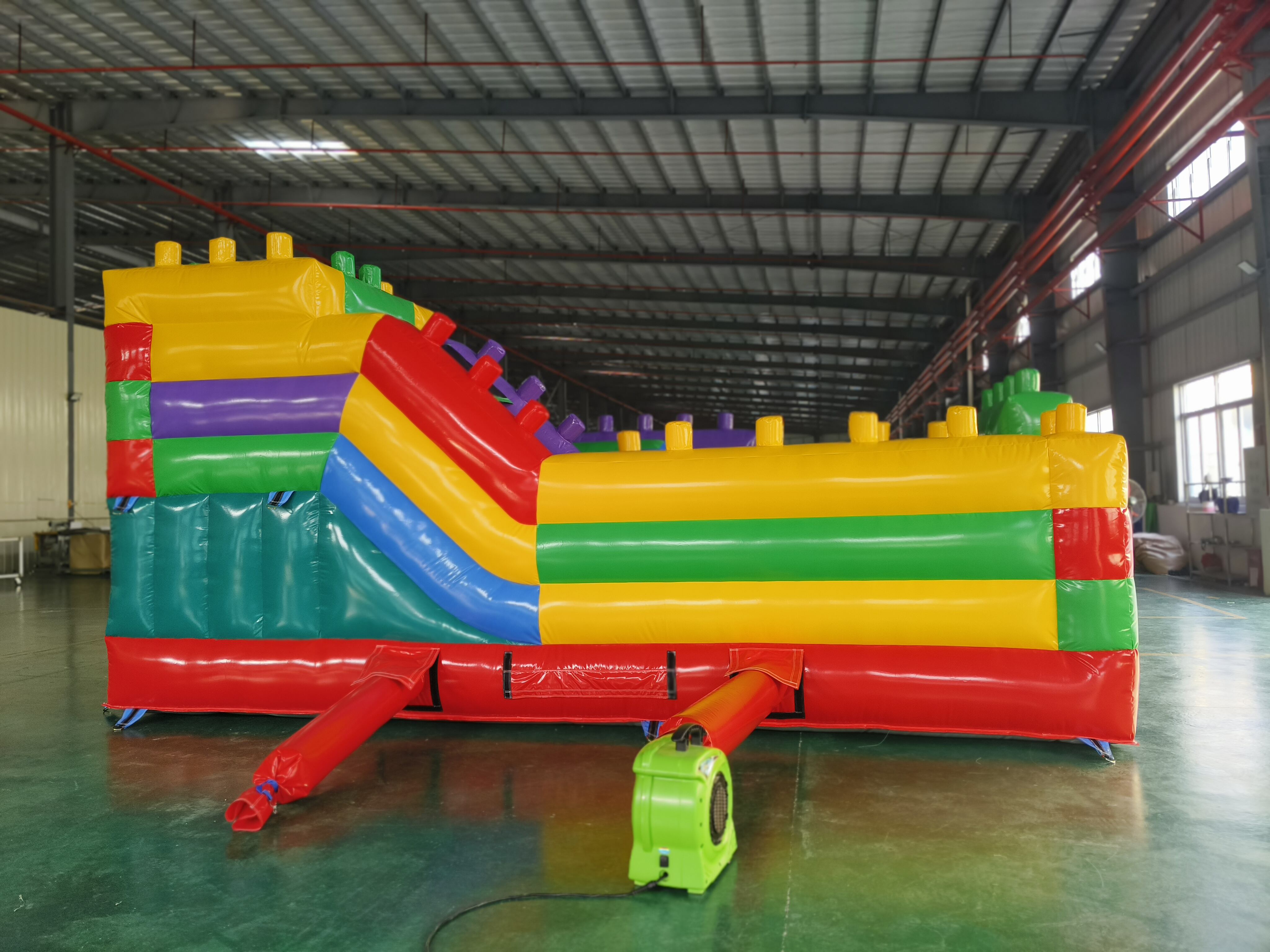 Lego-Inspired Building Block Inflatable Play Park for Kids’ Brick Parties