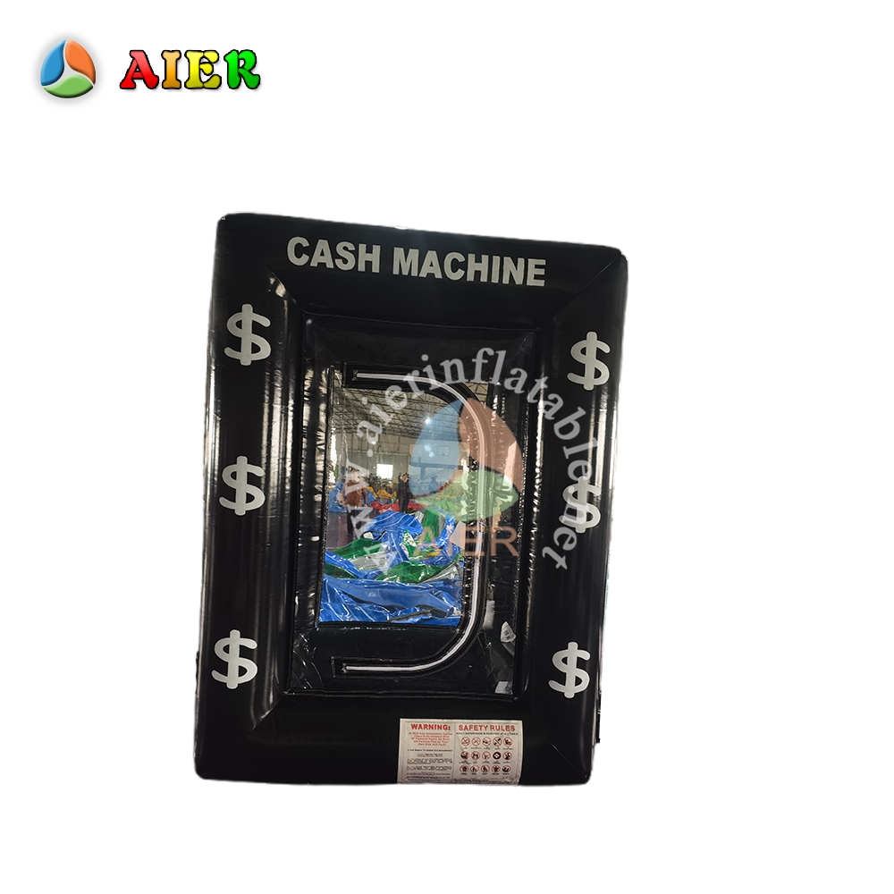 Cabina inflable personalizable con temática de dinero para promociones de eventos