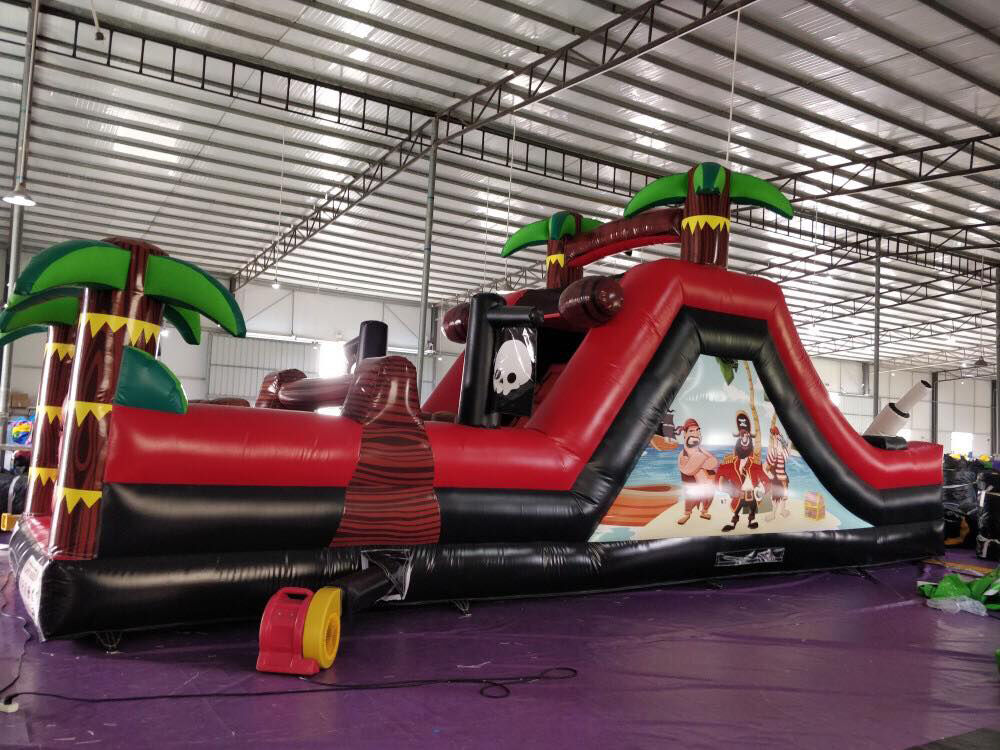 18M Toxic Radiation Themed Inflatable Obstacle Challenge for Team Building