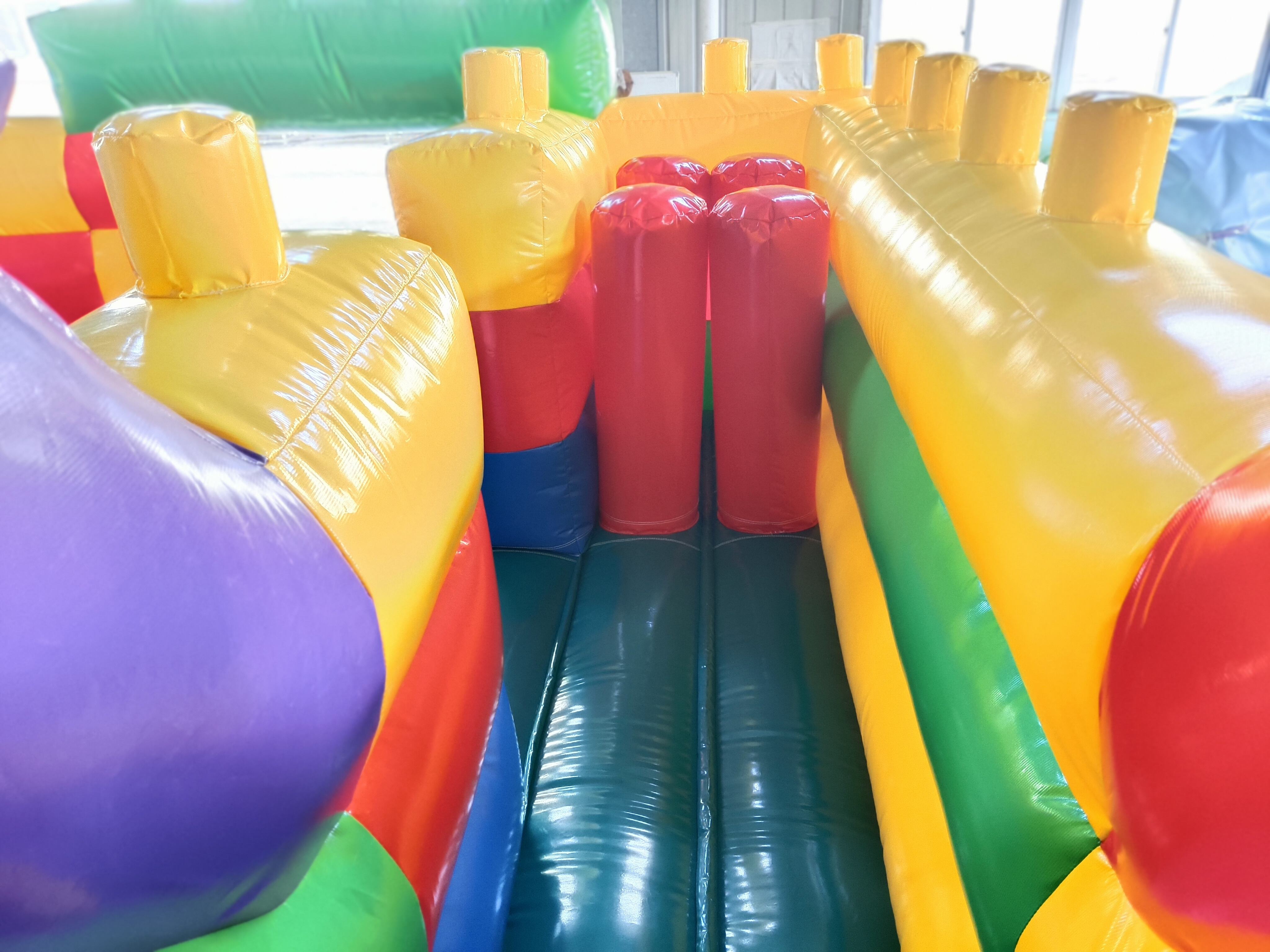 Lego-Inspired Building Block Inflatable Play Park for Kids’ Brick Parties