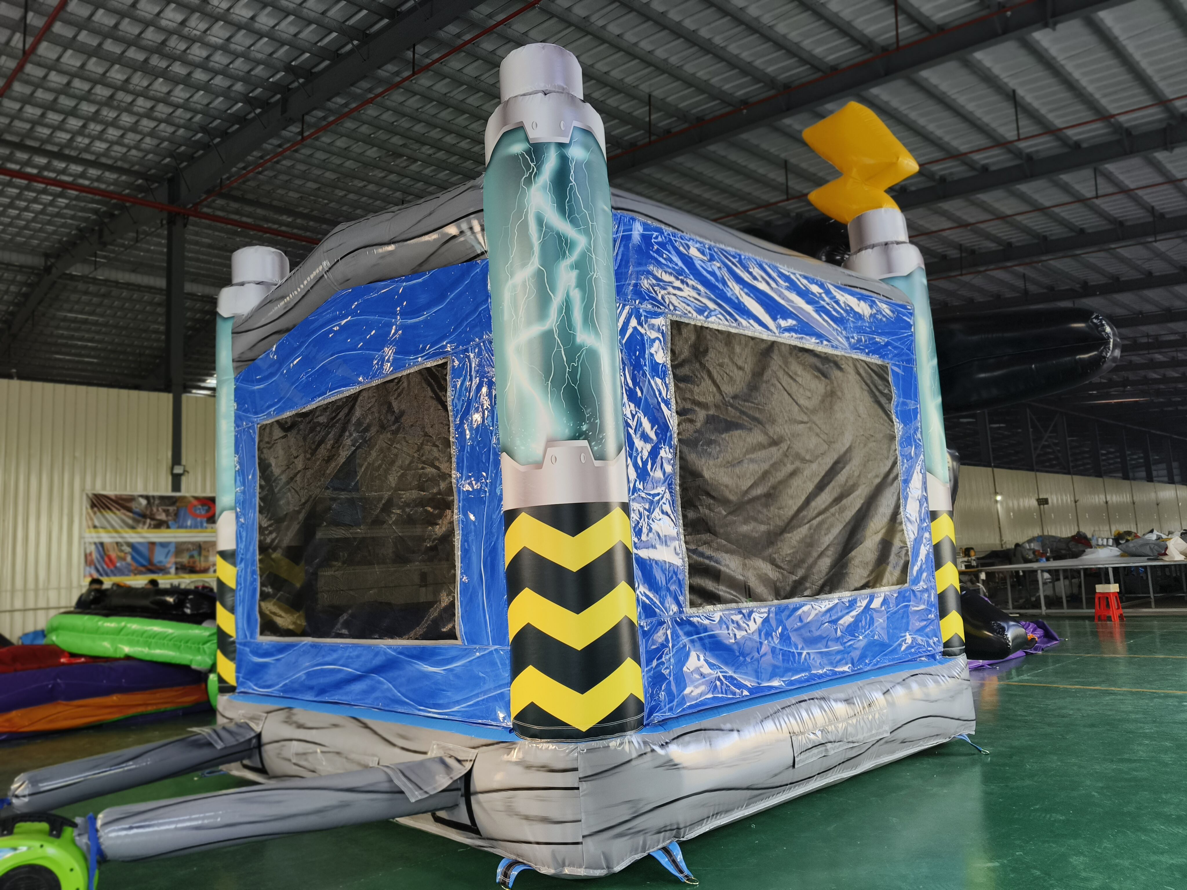 Family-Friendly Mecha Robot Inflatable Bounce House for Backyard Sci-Fi Play