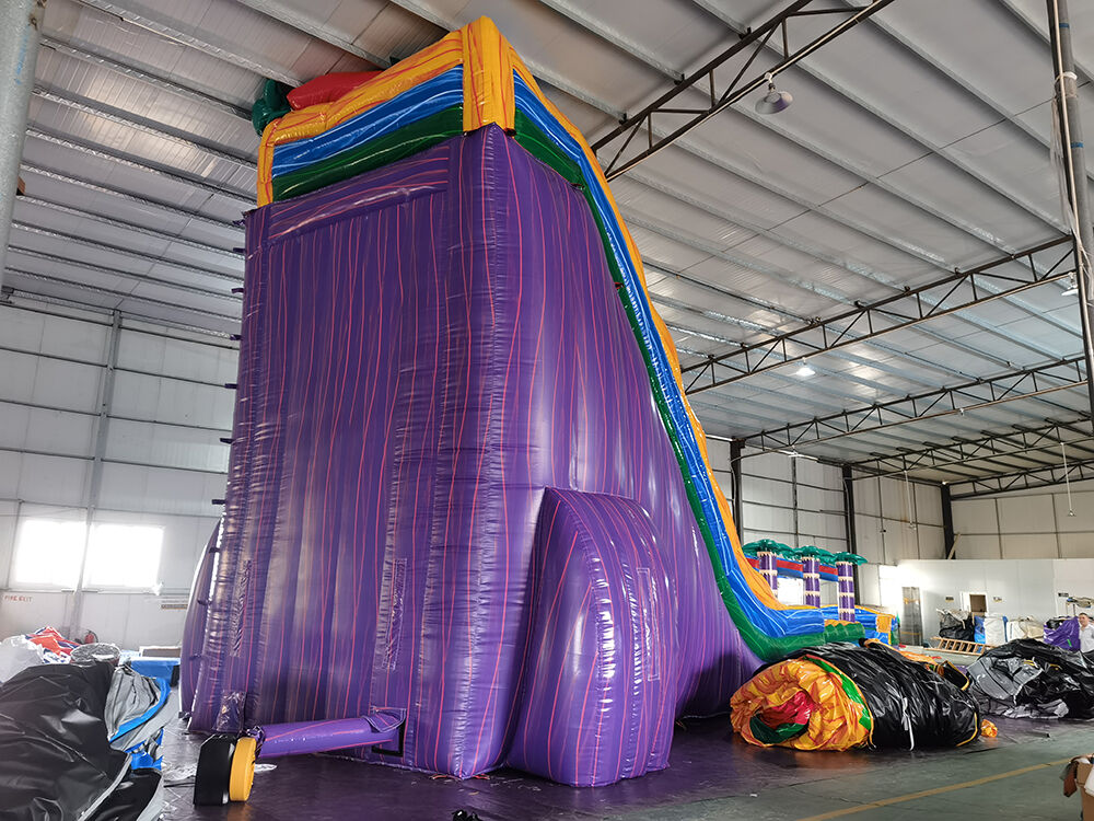 Pool Party Themed Large Inflatable Water Slide Playground