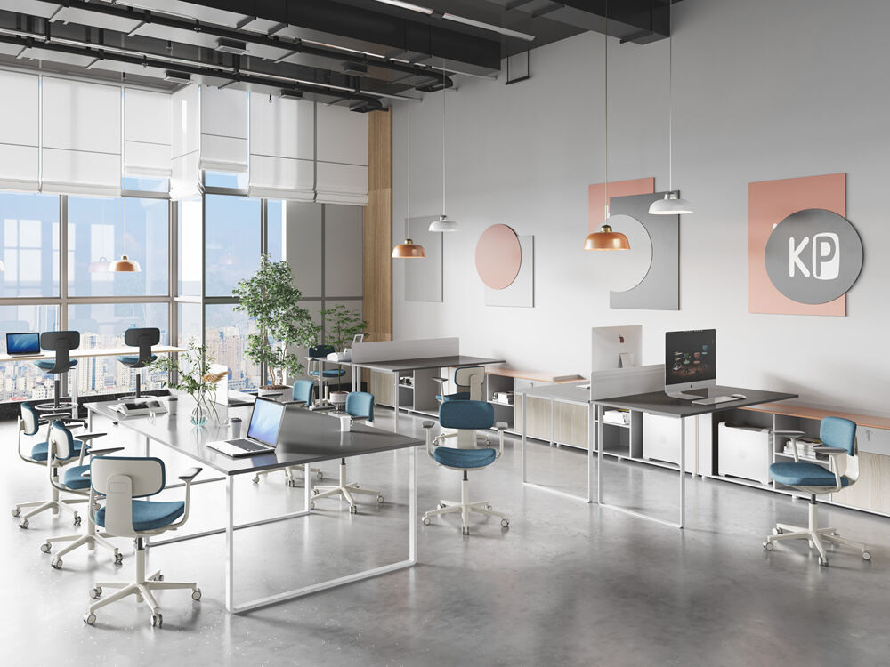 Reka Bentuk Putih Licin yang Mengubah Mana-Mana Ruang Kerja