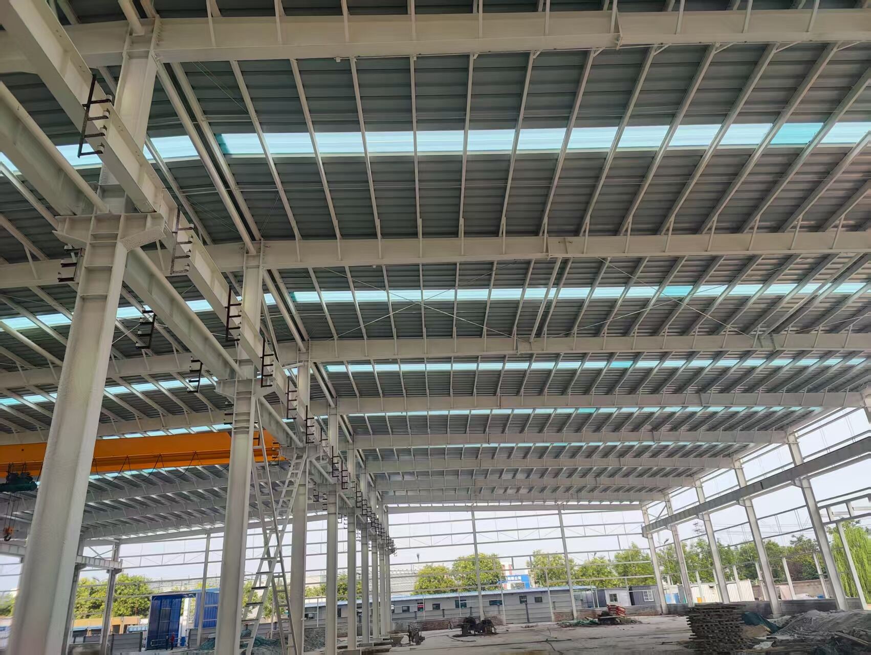 The new steel structure factory of Shandong Zhongyue Steel Group Co., Ltd. is about to be completed.